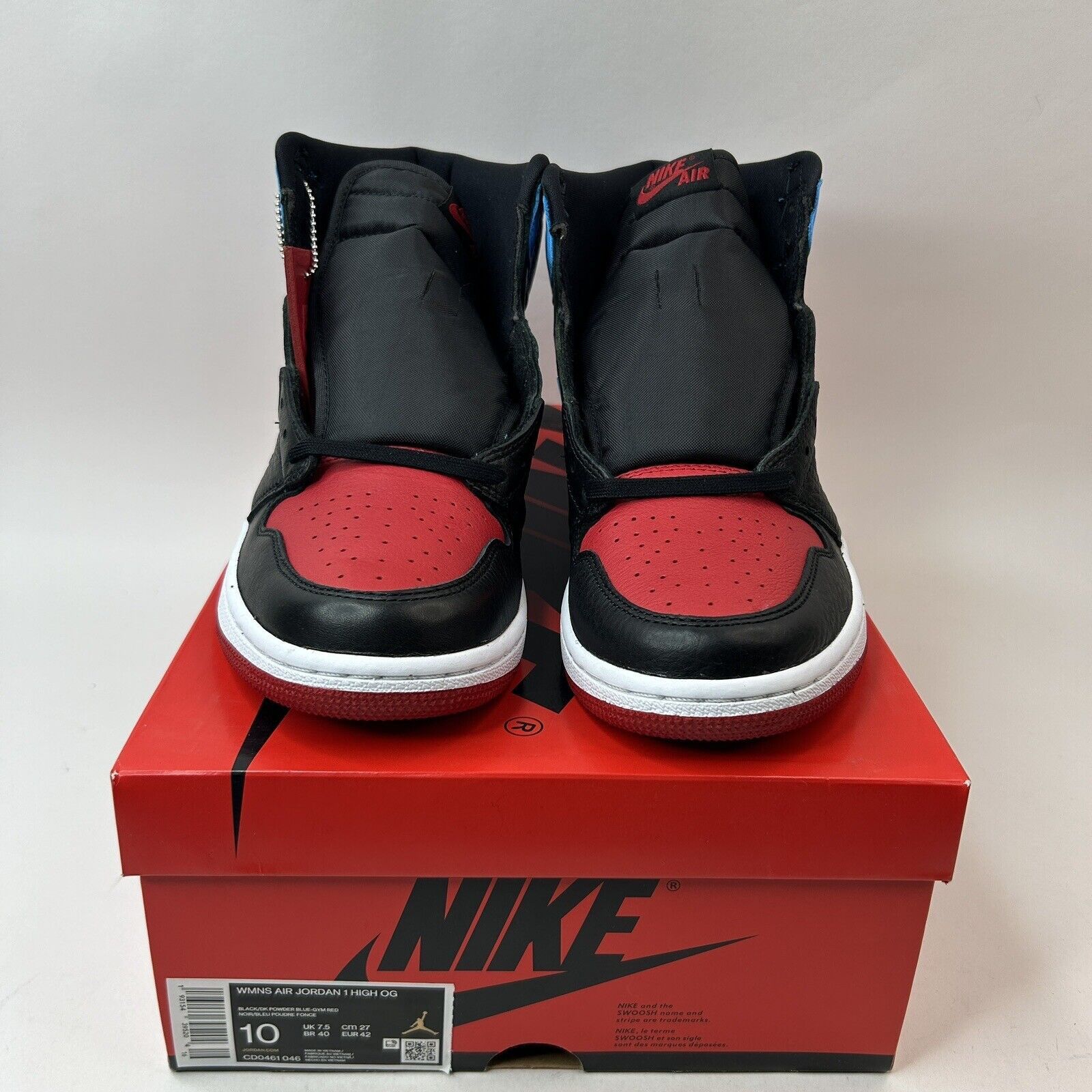 Jordan Brand Nike Air Jordan 1 Retro High OG WMNS “UNC To Chicago” 2023 Size US 10 / IT 40 - 2 Thumbnail