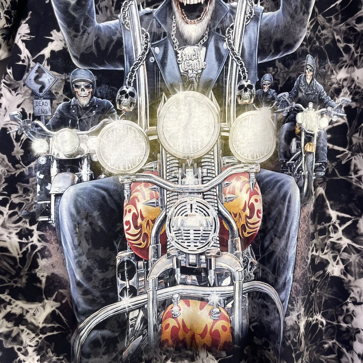 Vintage Vintage Tie Dye Skull Ride Glow In The Dark Tee Size US M / EU 48-50 / 2 - 5 Thumbnail
