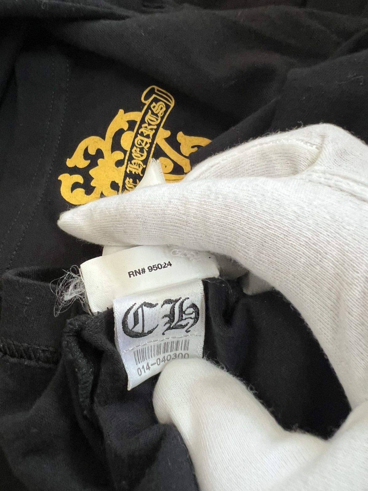 Chrome Hearts STEAL! 2010s Chrome Hearts Yellow Dagger Tee (M) Size US M / EU 48-50 / 2 - 6 Thumbnail