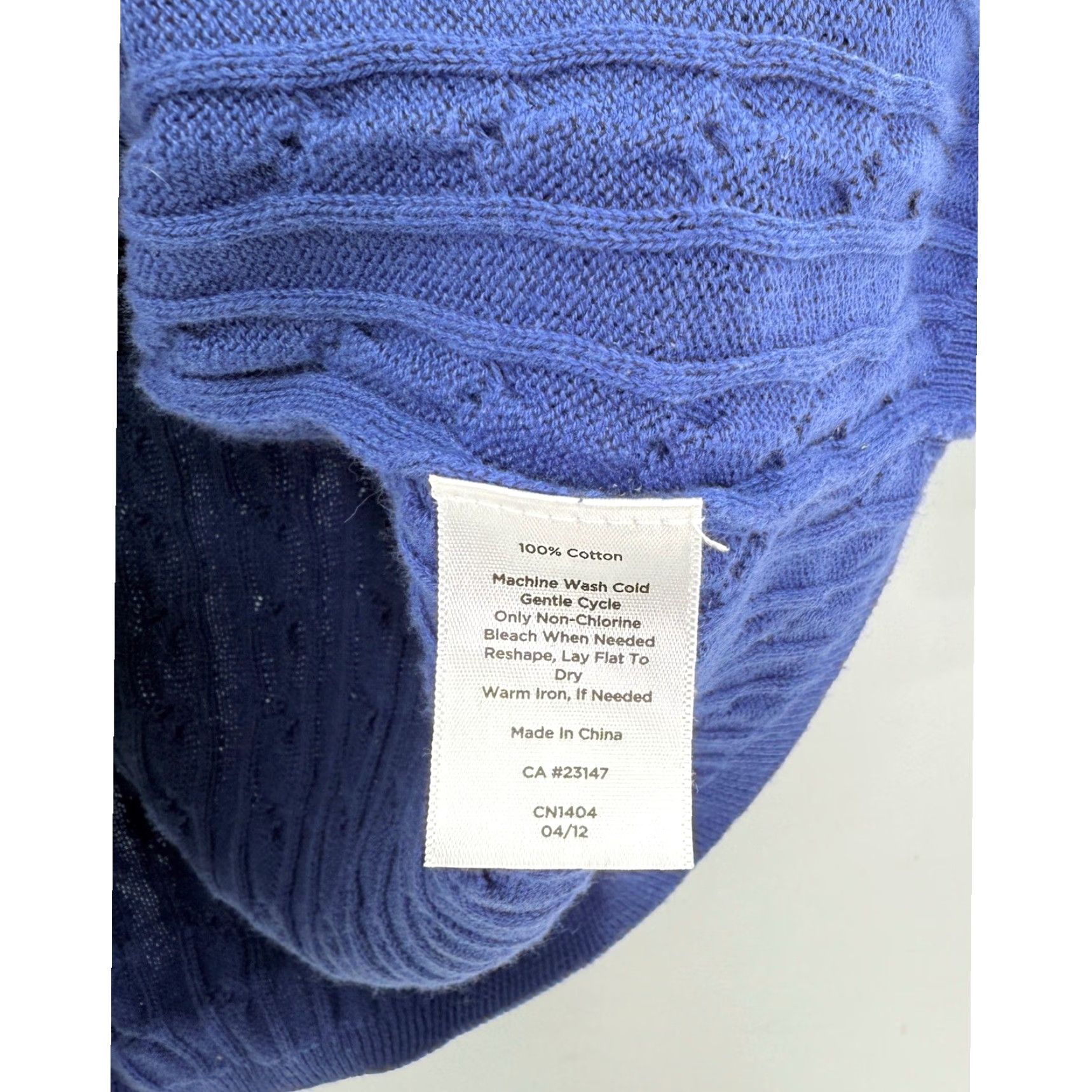 Talbots Talbots Cardigan Womens Blue Cable Knit V-Neck Button Front Sweater M Size M / US 6-8 / IT 42-44 - 7 Thumbnail