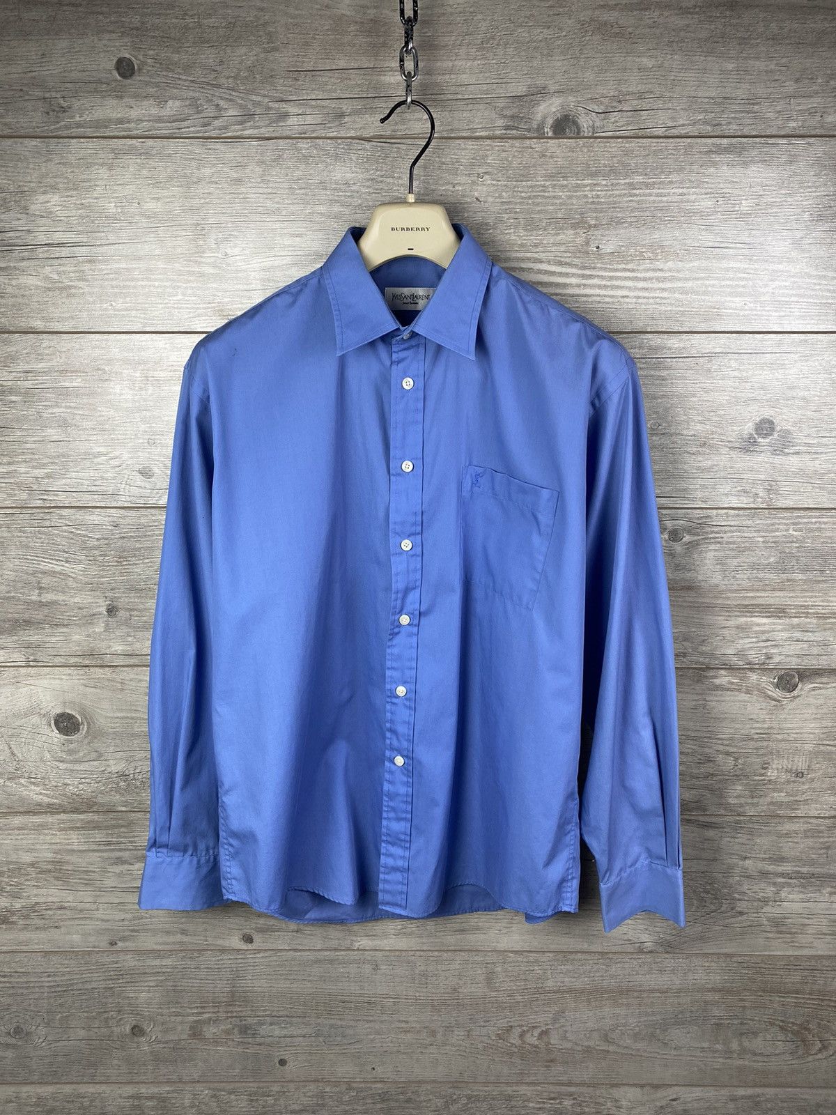 Vintage × Yves Saint Laurent Vintage Yves Saint Laurent 90s Shirt Button Up Long Sleeve Size US M / EU 48-50 / 2 - 6 Thumbnail