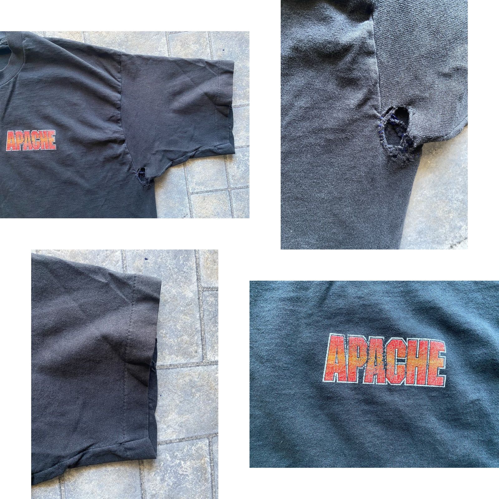 Fruit Of The Loom VINTAGE Fruit Of The Loom Single Stitch T Shirt 1992 Apache Helicopter AH-64 Mens 2XL Black 90s Military Shortsleeve Size US XXL / EU 58 / 5 - 8 Thumbnail