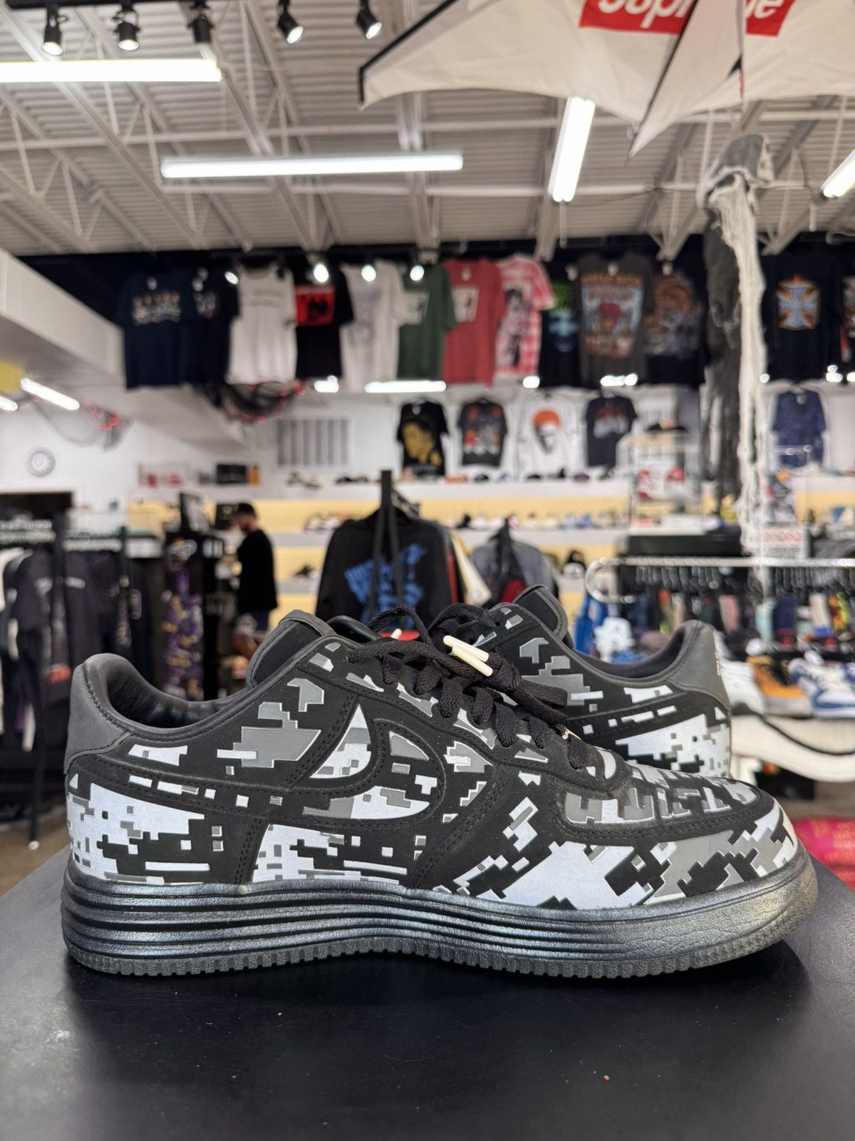 Nike Nike Lunar Force 1 Low Digi Camo Black Size 12 (2012) Size US 12 / EU 45 - 3 Thumbnail