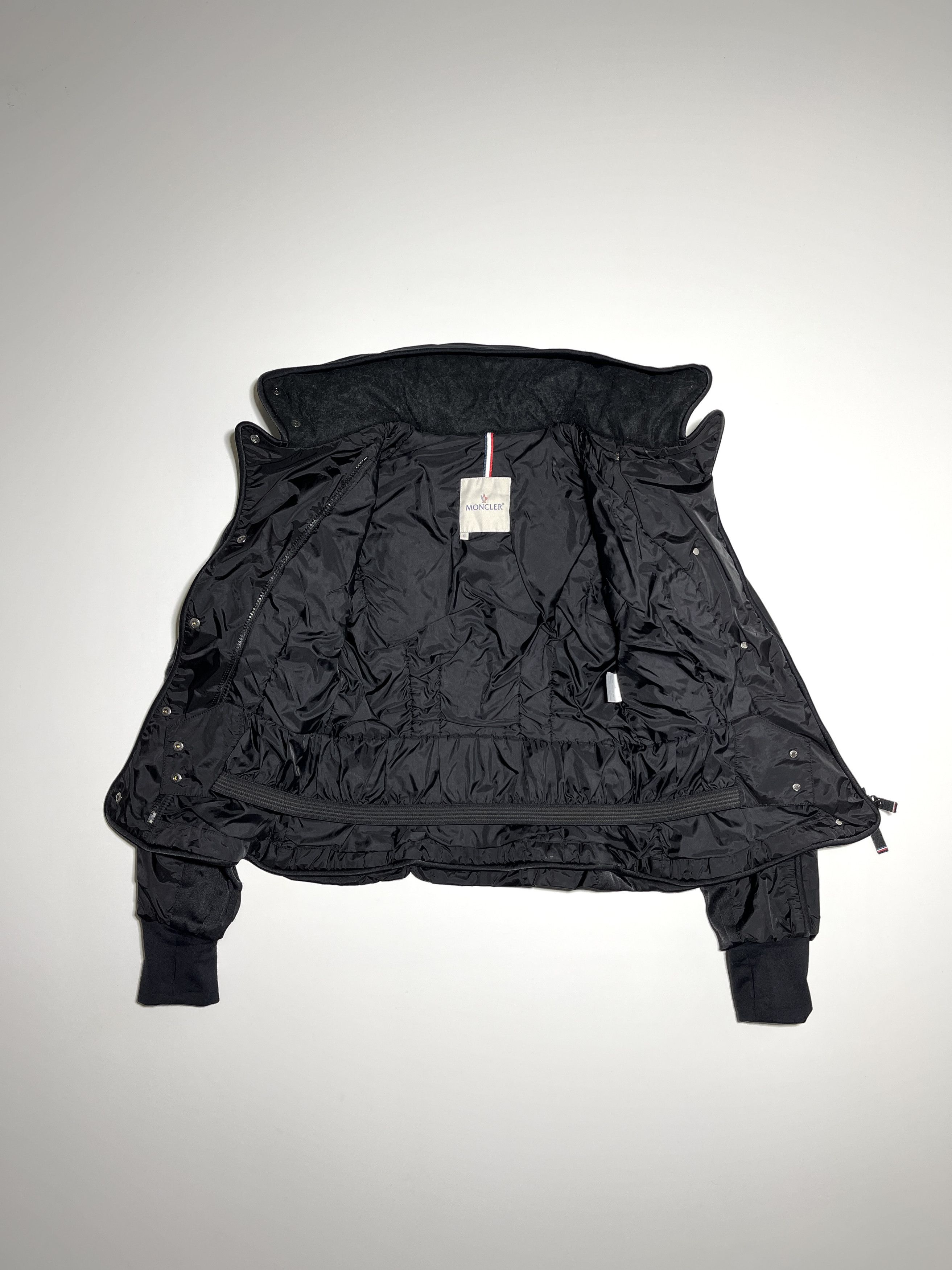 Moncler Vintage Y2K Moncler Women's Black Hooded Ski Jacket Size S Size S / US 4 / IT 40 - 3 Thumbnail