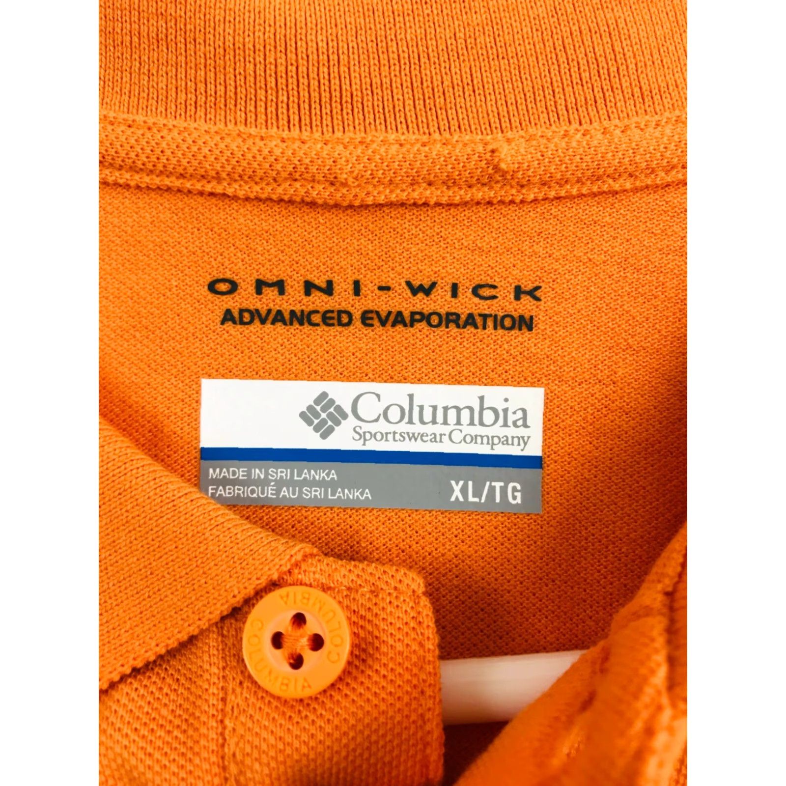 Vintage Columbia Omni-Wick Polo Shirt Mens XL Orange 1/4 Button Short Sleeve Casual Golf-Ready Shirt Mens Size US XL / EU 56 / 4 - 5 Thumbnail