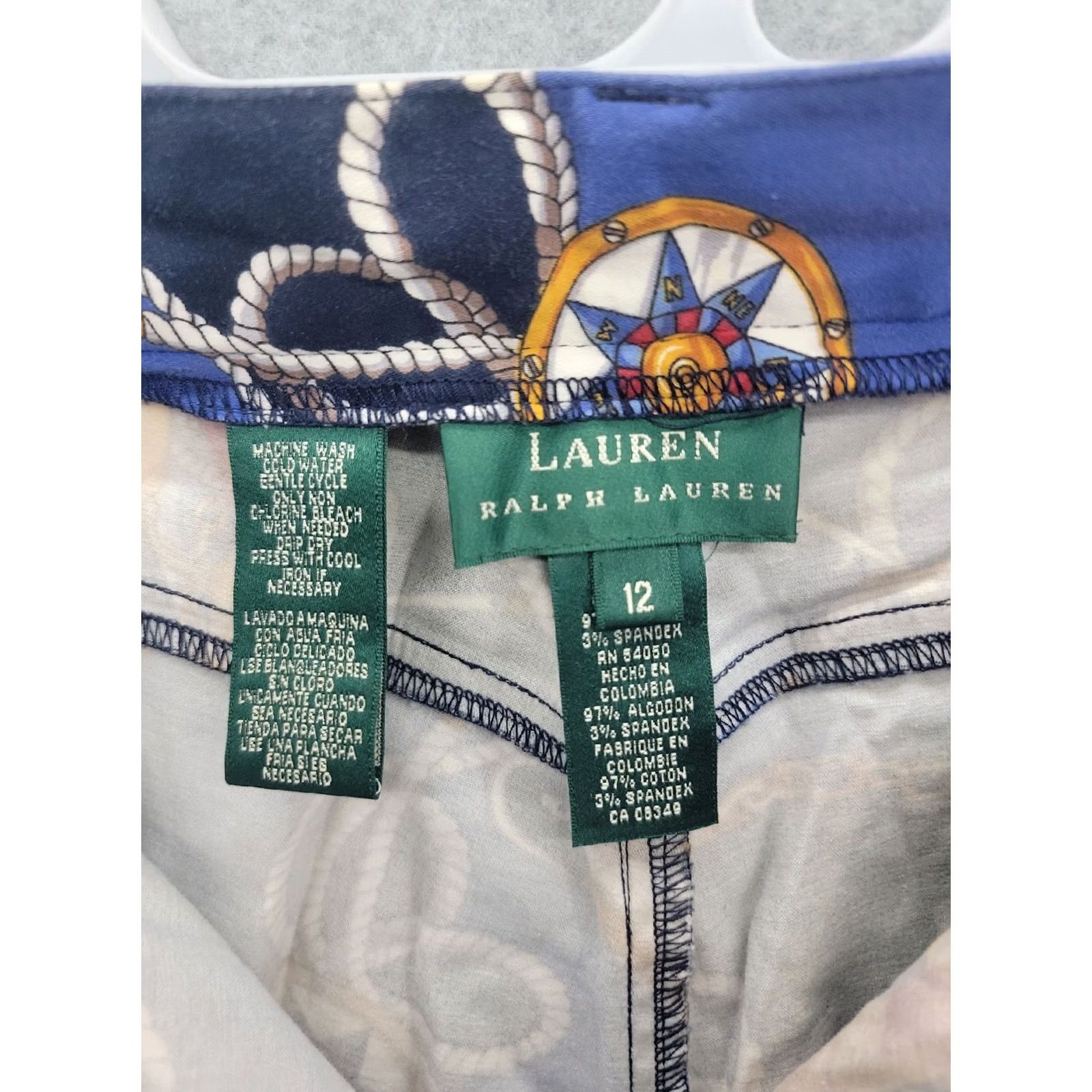 Ralph Lauren Lauren Ralph Lauren Pants Womens 12 Anchor Yacht Boating Sailor Printed Size Size 34" / US 12 / IT 48 - 3 Thumbnail