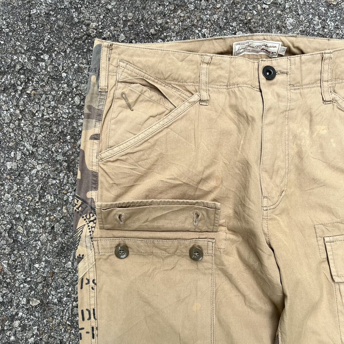 Avirex Avirex Split Camo Bush Pants Cargo Multipocket Khaki Brown Size US 33 - 9 Thumbnail