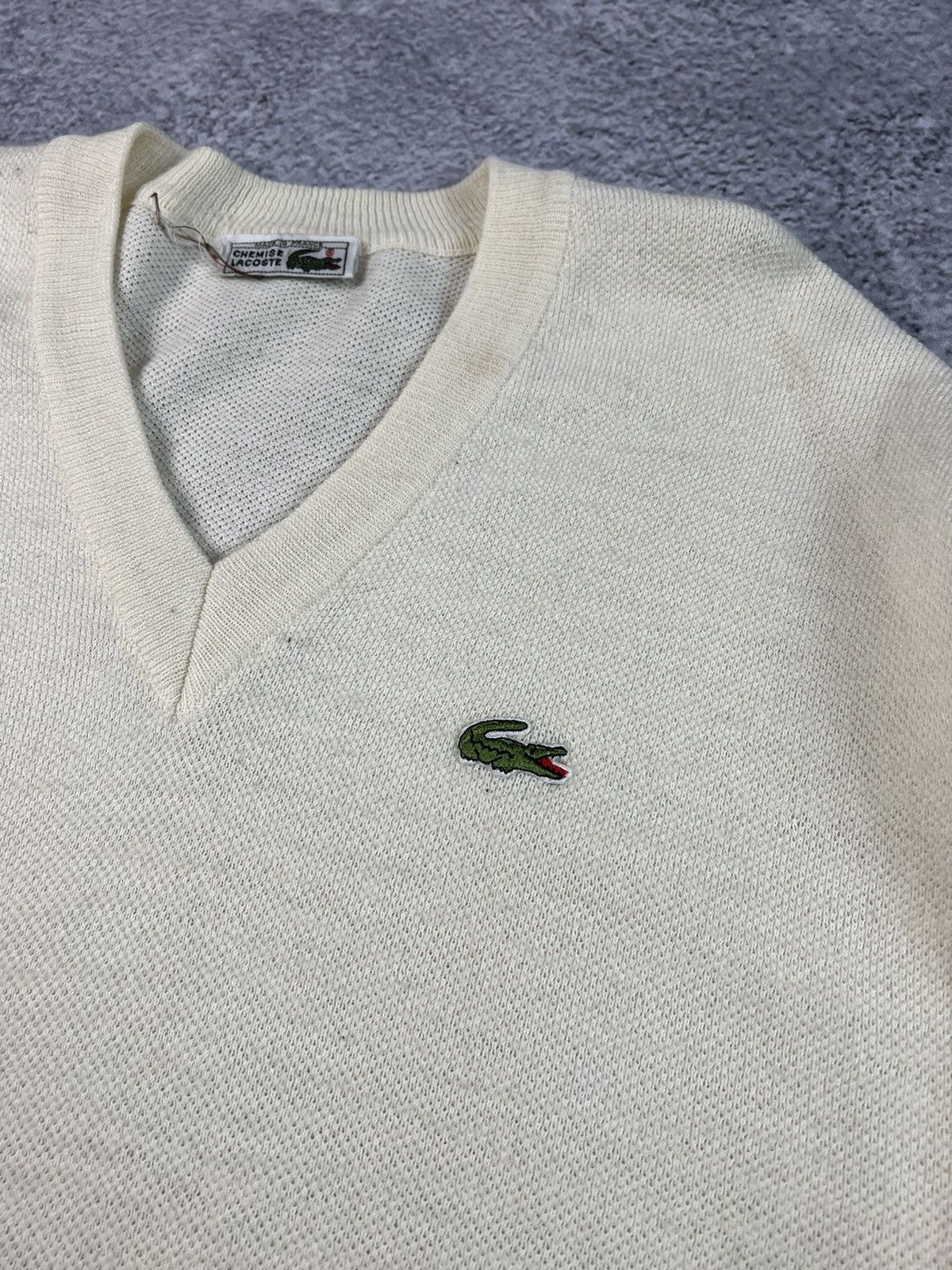 Lacoste × Vintage Vintage Lacoste Chemise knit sweater Size US L / EU 52-54 / 3 - 8 Thumbnail
