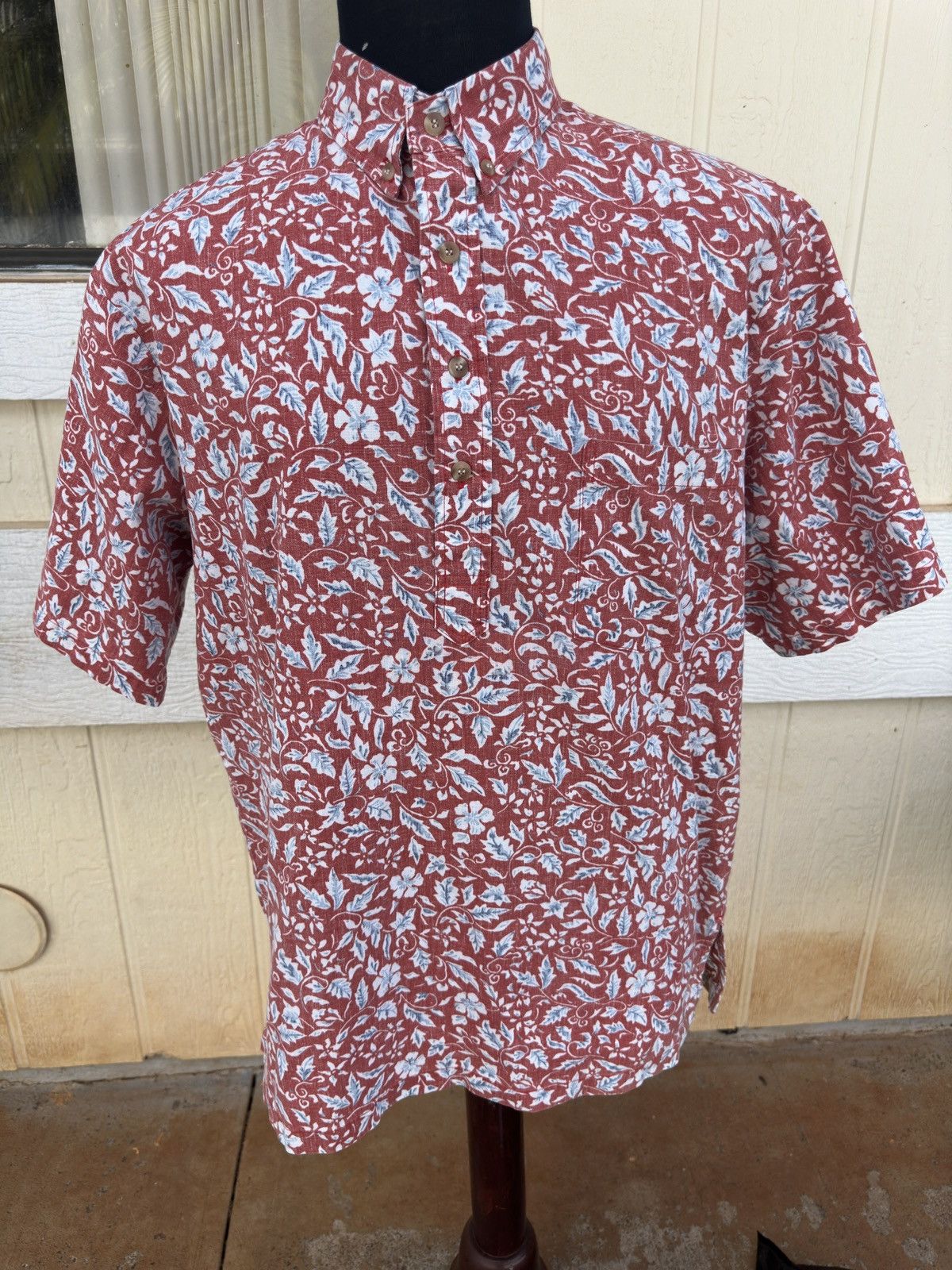 Other PreOwned Kahala Hawaiian Print 3/4 Button Red Men's Large Size US L / EU 52-54 / 3 - 1 Thumbnail
