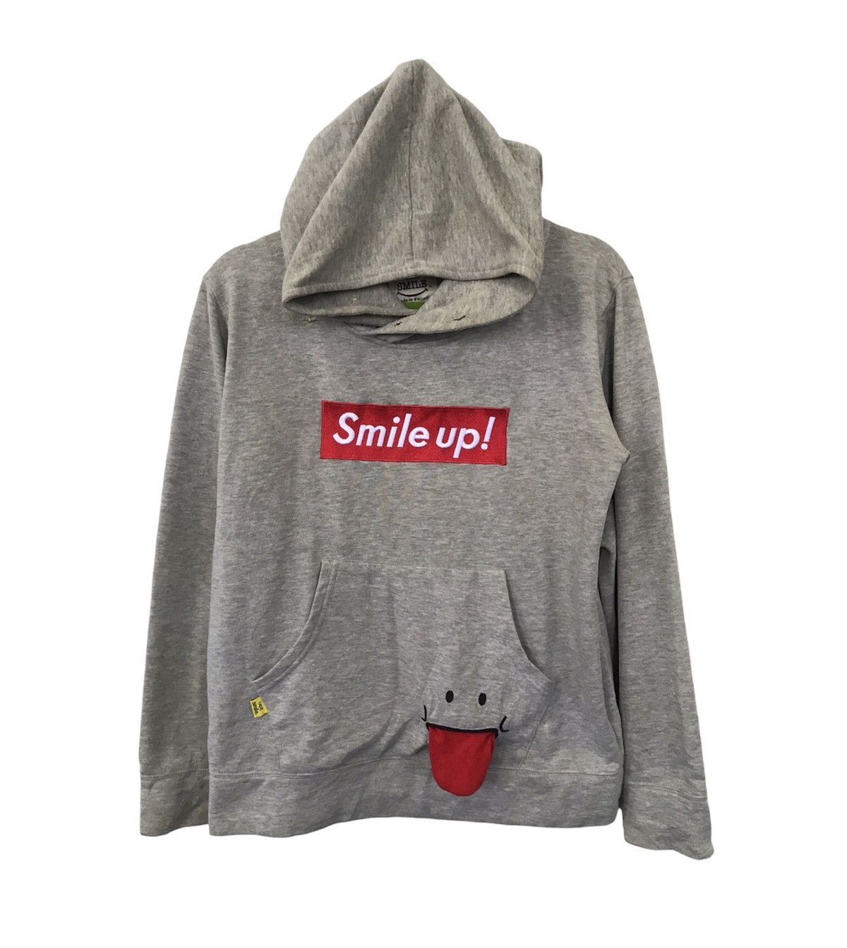 Japanese Brand Up! Smiley Vintage Pullover Hoodie Size US M / EU 48-50 / 2 - 1 Thumbnail