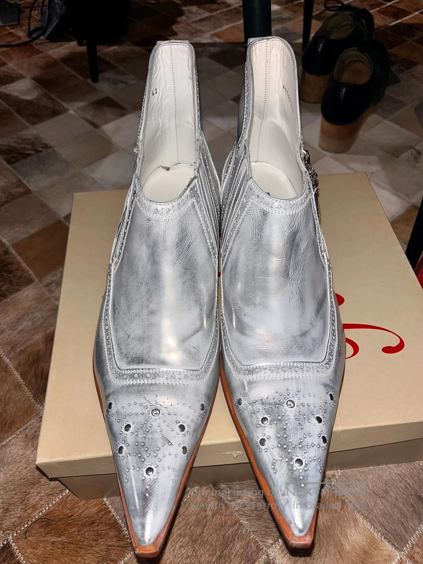 Japanese Brand hiromu takahara stylish cowboy boots. Size US 9 / EU 42 - 3 Thumbnail