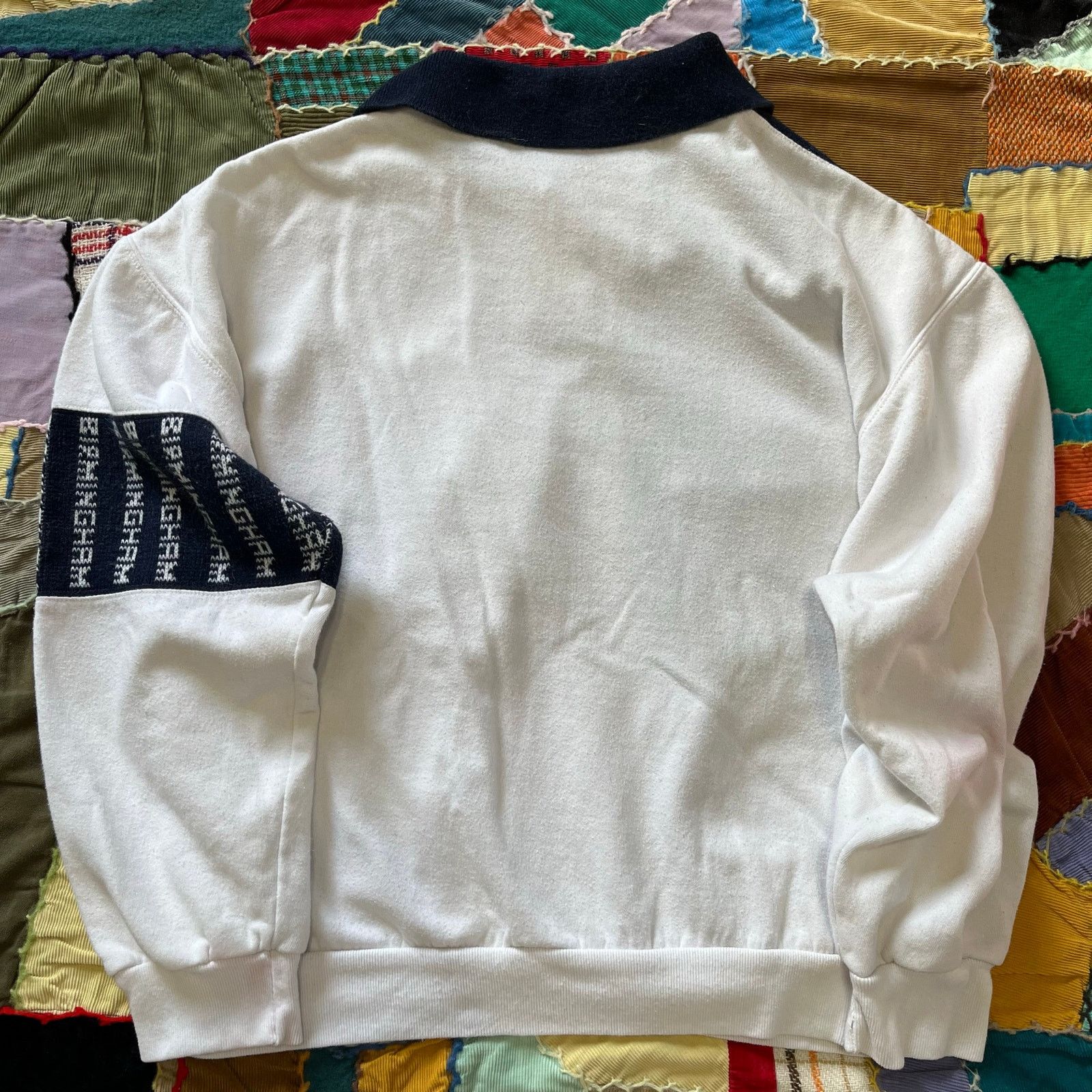 Other Vintage Birmingham Navy and White Long Sleeve Rugby Polo Size US M / EU 48-50 / 2 - 2 Thumbnail