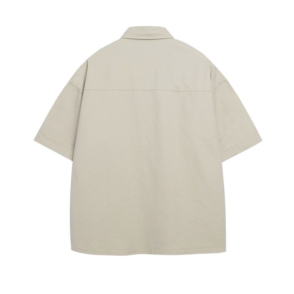 Japanese Brand × Vintage Men's embroidered letter patchwork loose casual work shirt Size US M / EU 48-50 / 2 - 2 Thumbnail