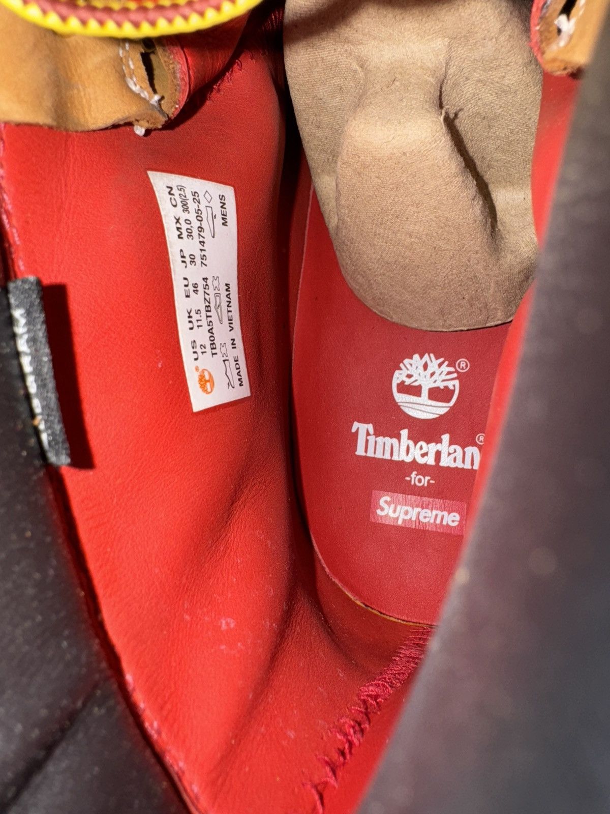 Supreme × Timberland Supreme Timberland Patchwork 6" Waterproof Boot Wheat Size US 12 / EU 45 - 7 Thumbnail