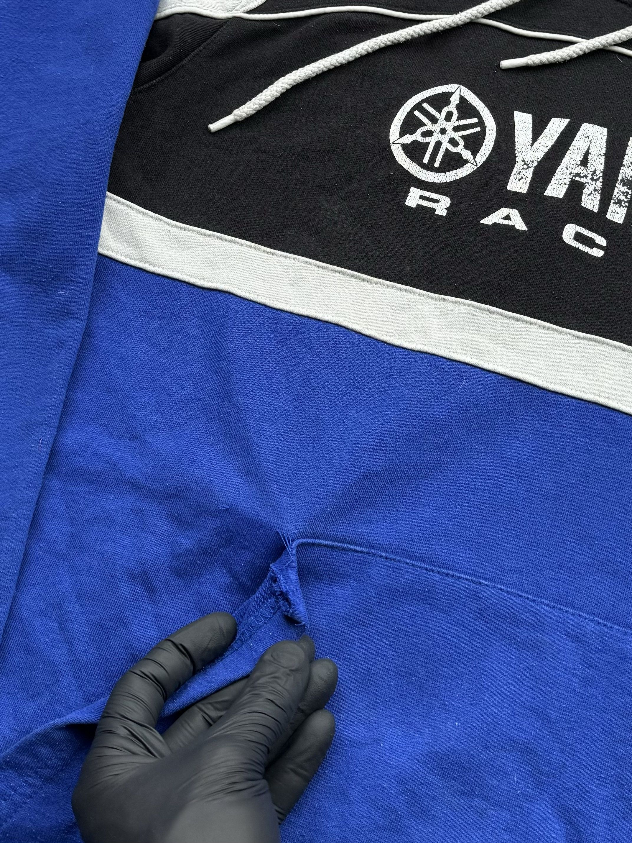 Vintage Yamaha 90's Racing Hoodie Size US XL / EU 56 / 4 - 4 Thumbnail