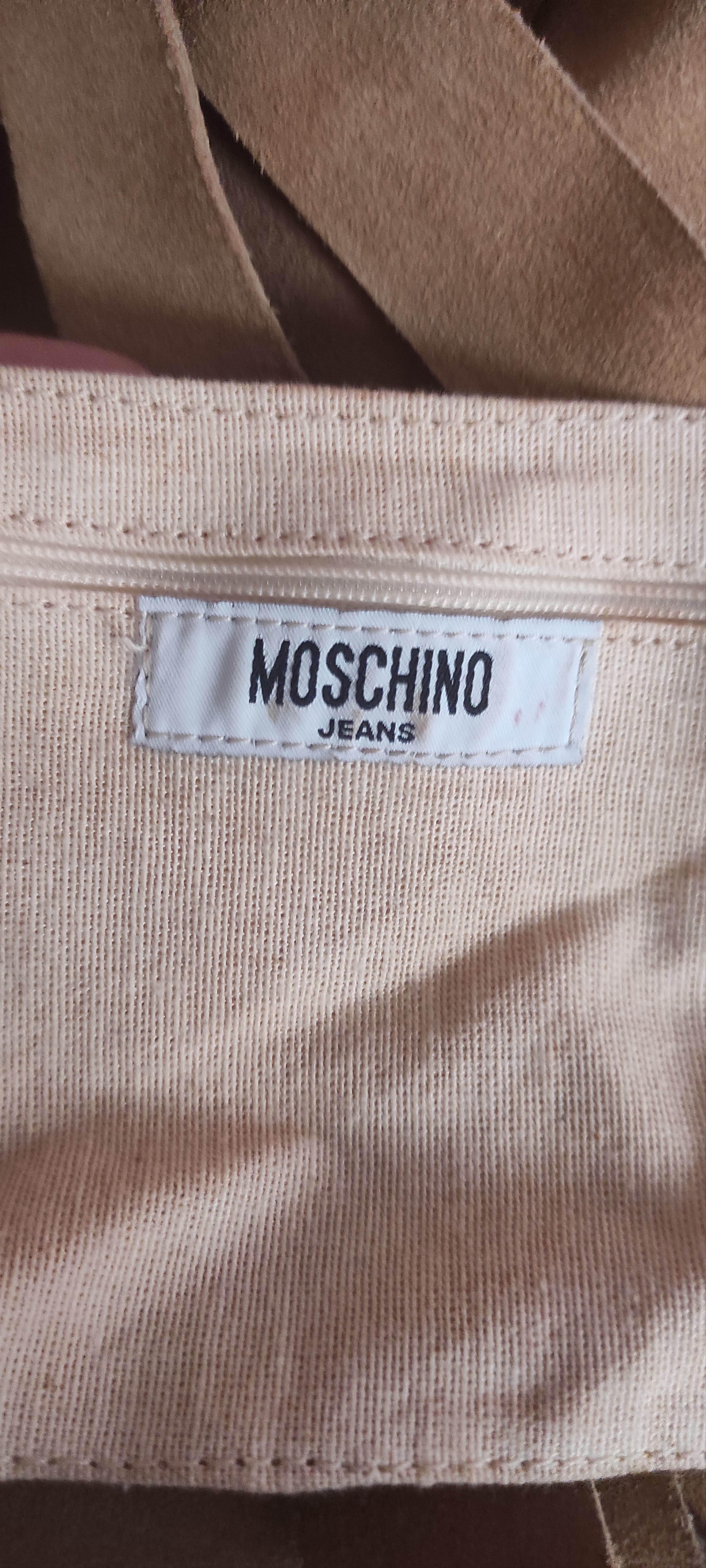 Moschino Moschino Jeans Suede Leather Fringe Hobo Tan Shoulder Bag Size ONE SIZE - 19 Thumbnail