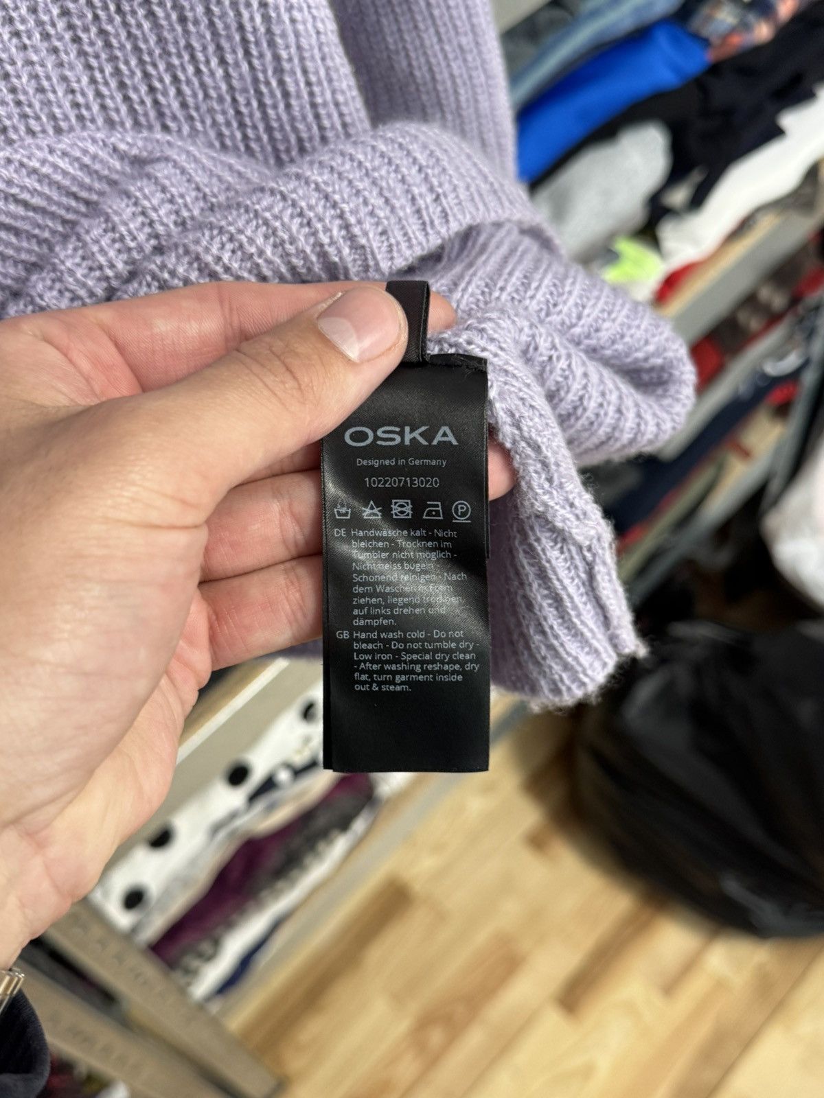 OSKA Womens OSKA Wool Alpaca Oversized Sweater Ribbed Knit Size 2 Size XS / US 0-2 / IT 36-38 - 5 Thumbnail