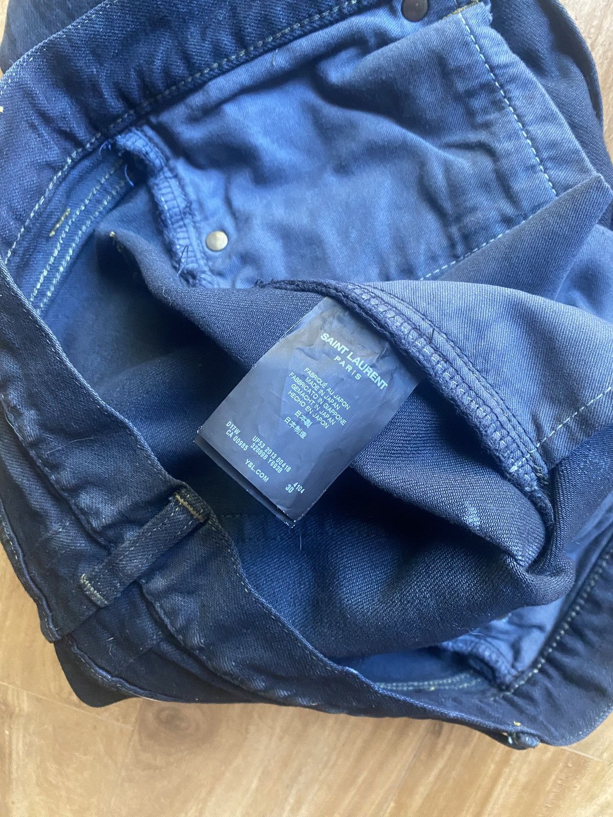 Saint Laurent Paris Saint Laurent Oil Spill Denim Size US 30 / EU 46 - 5 Thumbnail