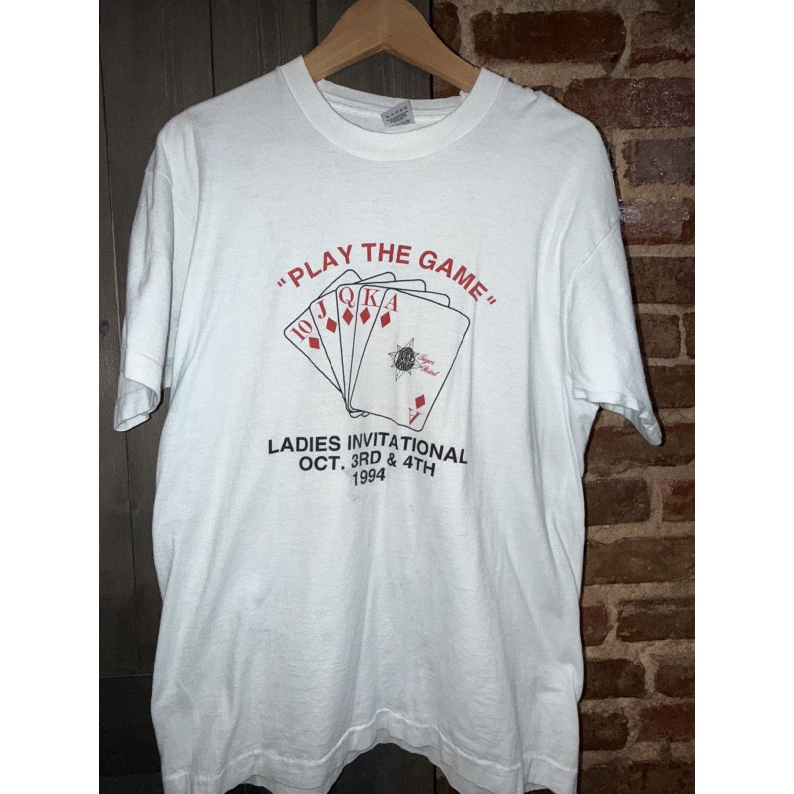 Fruit Of The Loom FOTL 1994 Poker Ladies Invitational Tee L Single Stitch USA Size US L / EU 52-54 / 3 - 2 Thumbnail