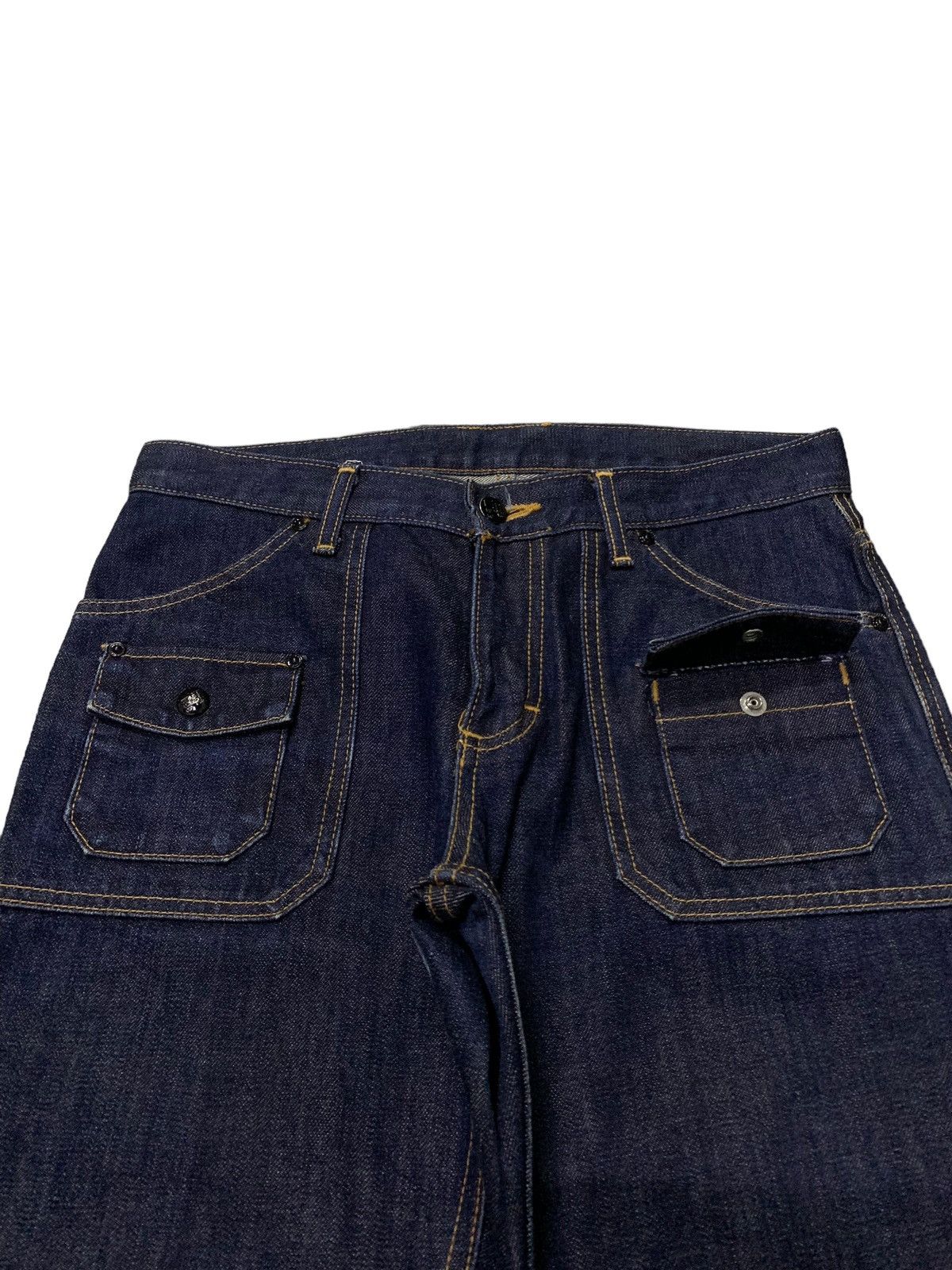Lee × Levi's × Vintage Vintage Lee Rider Bush Pocket Denim Raw Indigo Pants Size US 30 / EU 46 - 7 Thumbnail