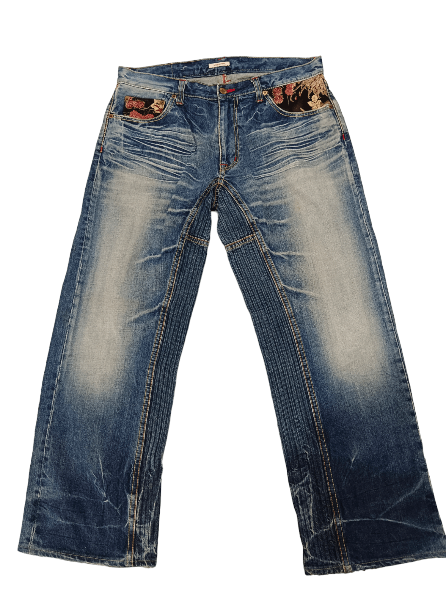 💥Rare💥 Japanese Florals Concept Karakuri Baggy Denim