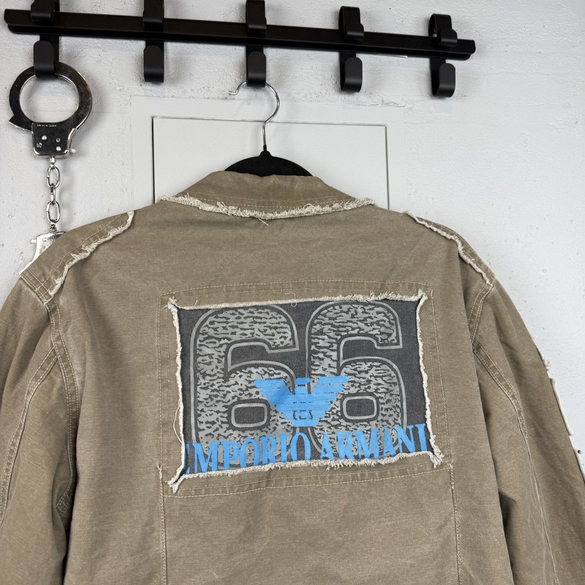 Emporio Armani Vinatge Avant Garde Emporio Armani Jacket Logo Size US L / EU 52-54 / 3 - 5 Thumbnail