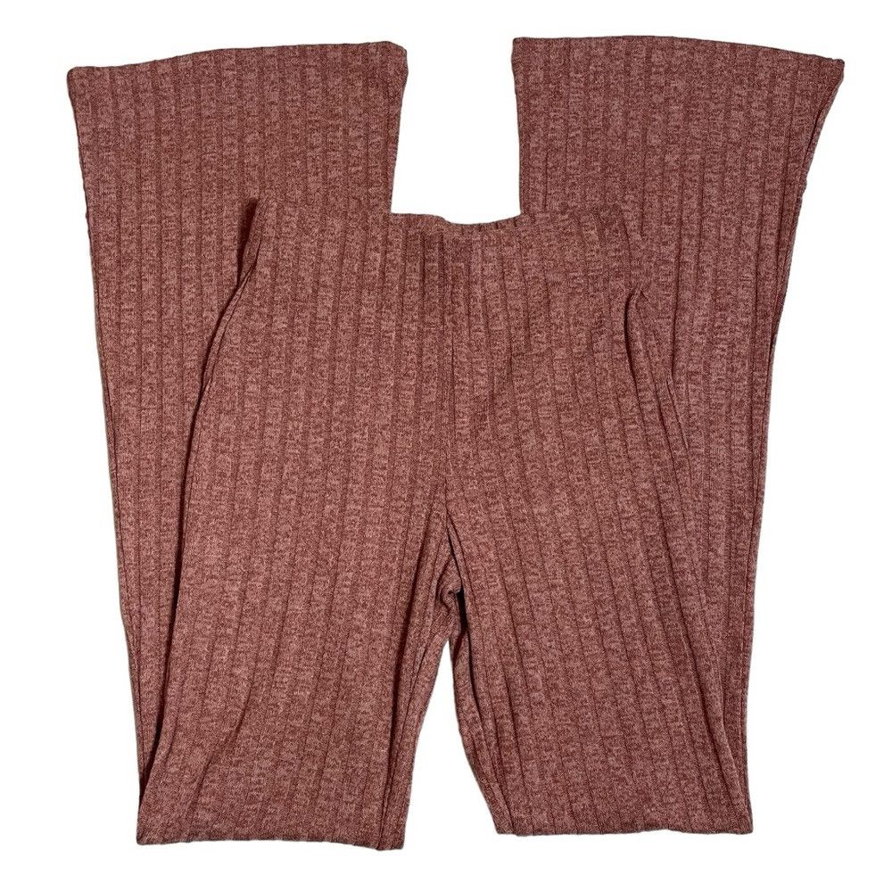 Zara NWT New Zara Ribbed Knit Flare Pants Size S Size 28" / US 6 / IT 42 - 3 Thumbnail