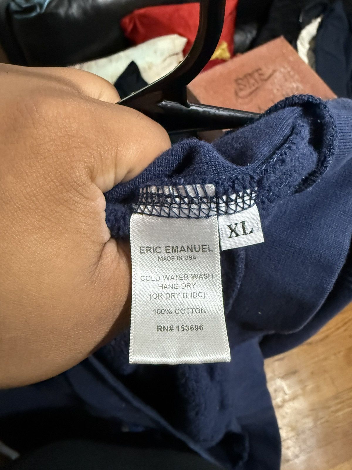 Eric Emanuel Eric Emanuel Hoodie Size XL Navy Size US XL / EU 56 / 4 - 7 Thumbnail