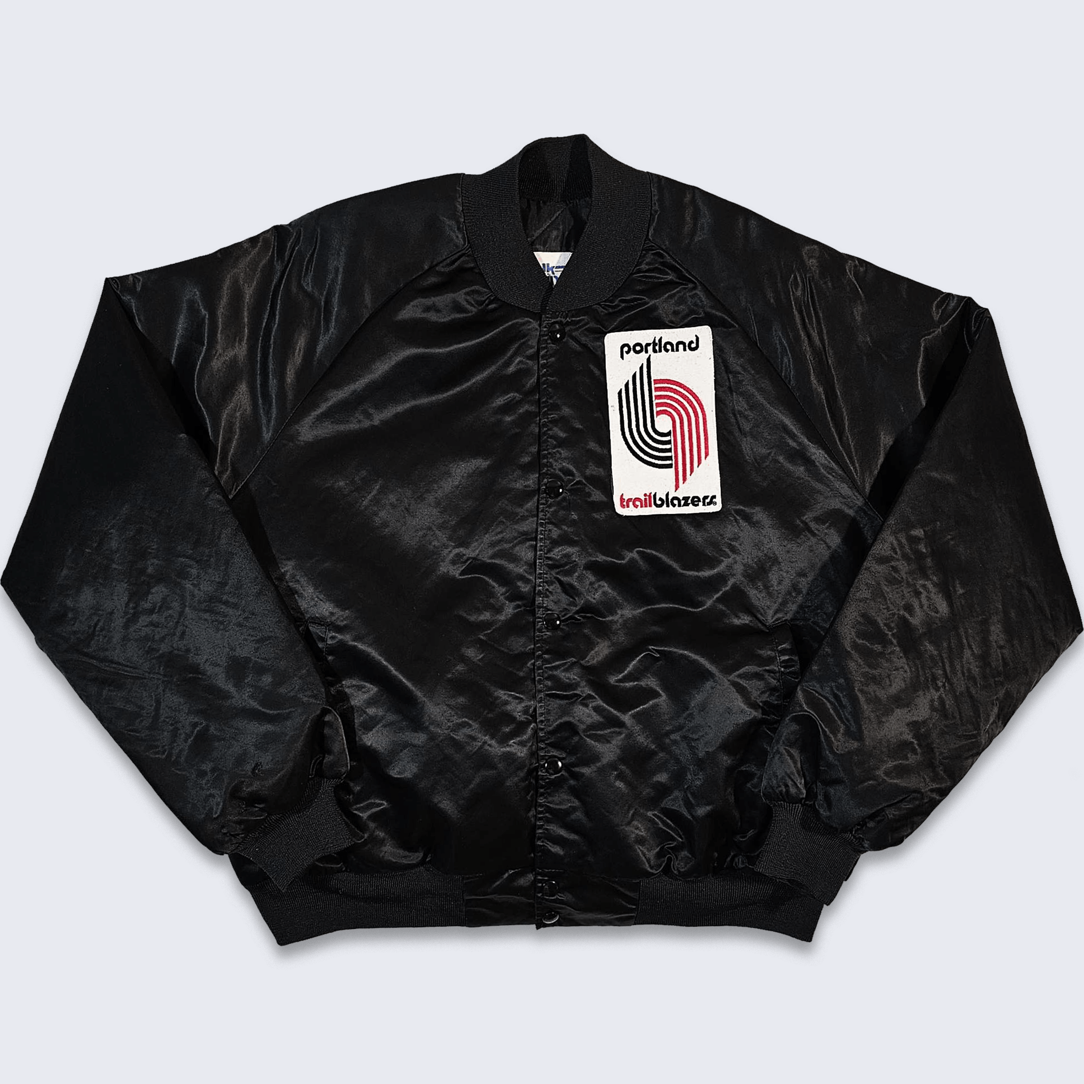 Chalk Line × NBA × Vintage Portland Trail Blazers Vintage 80s Chalk Line Satin Jacket Size US XL / EU 56 / 4 - 2 Thumbnail