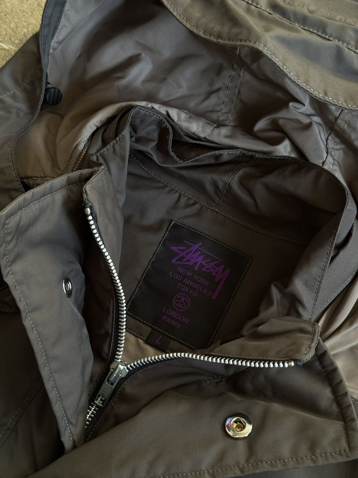 Stussy Stüssy Deluxe M-65 Parka Dark Charcoal 60/40 Size L Size US L / EU 52-54 / 3 - 2 Thumbnail