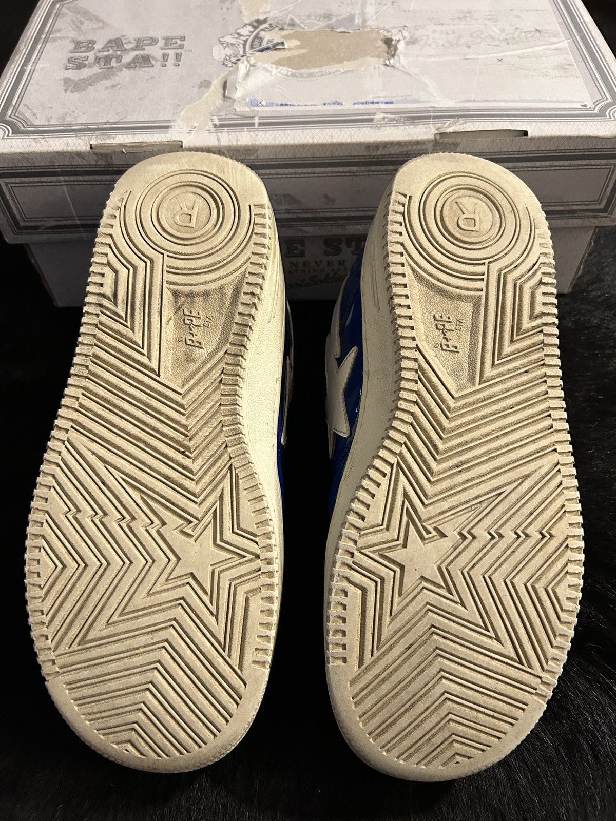 Bape Bapesta ”Blue Patent” Size US 9.5 / EU 42-43 - 9 Thumbnail