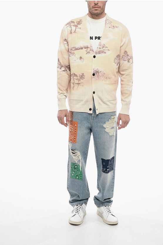 Amiri o1y0525 Cardigan in Multicolor Size US XS / EU 42 / 0 - 4 Thumbnail