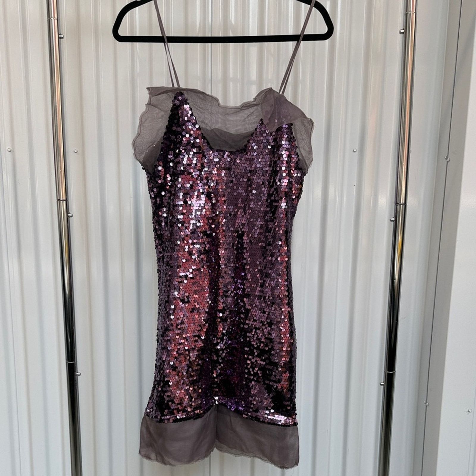 & Other Stories LALO CARDIGANS Purple Sequin Slip Dress Small Womens Size S / US 4 / IT 40 - 1 Thumbnail
