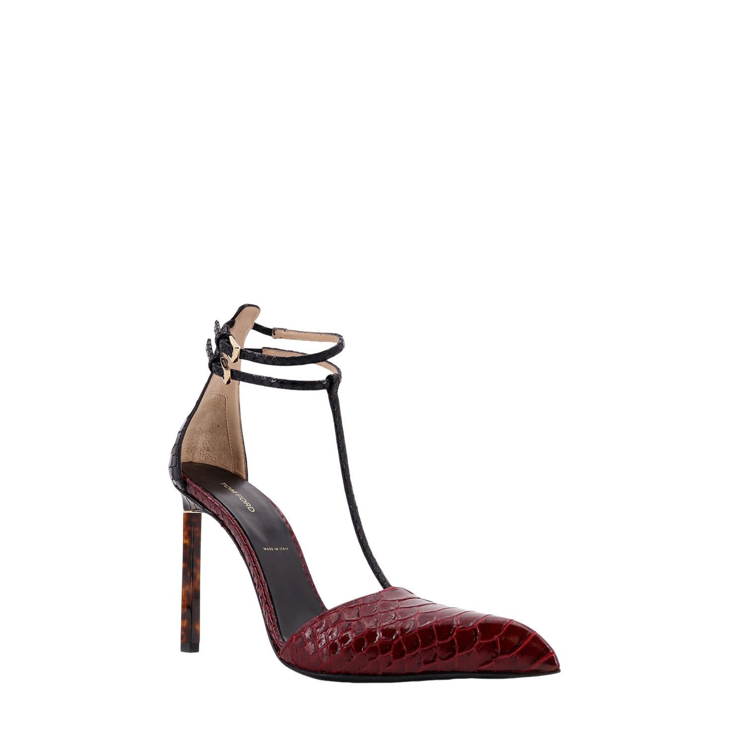 Tom Ford TOM FORD Red Embossed Leather 90mm Pumps New & Authentic (Wo Size US 9 / IT 39 - 2 Thumbnail