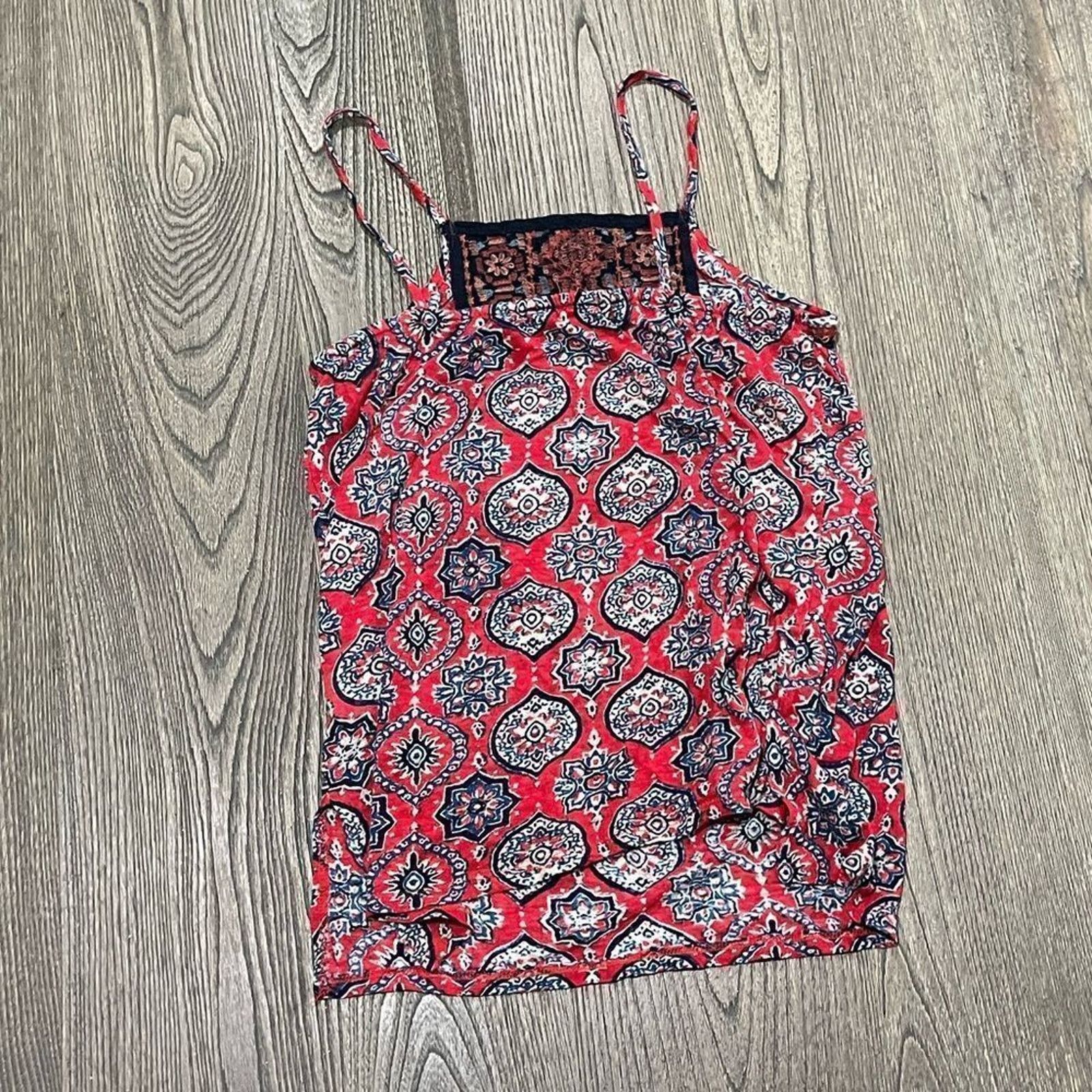 Lucky Brand Lucky Brand Tank Top Bohemian Floral Lightweight Small Size S / US 4 / IT 40 - 4 Thumbnail