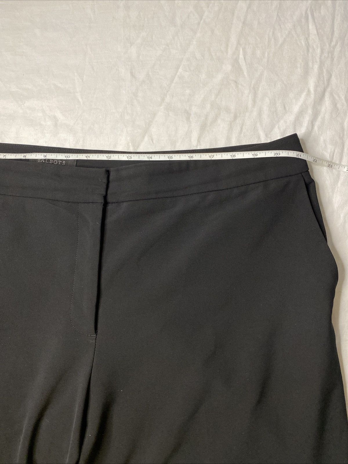 Talbots Talbots Black Dress Pants Womens Straight Leg Sz 18 EUC Size 40" / US 18 - 3 Thumbnail