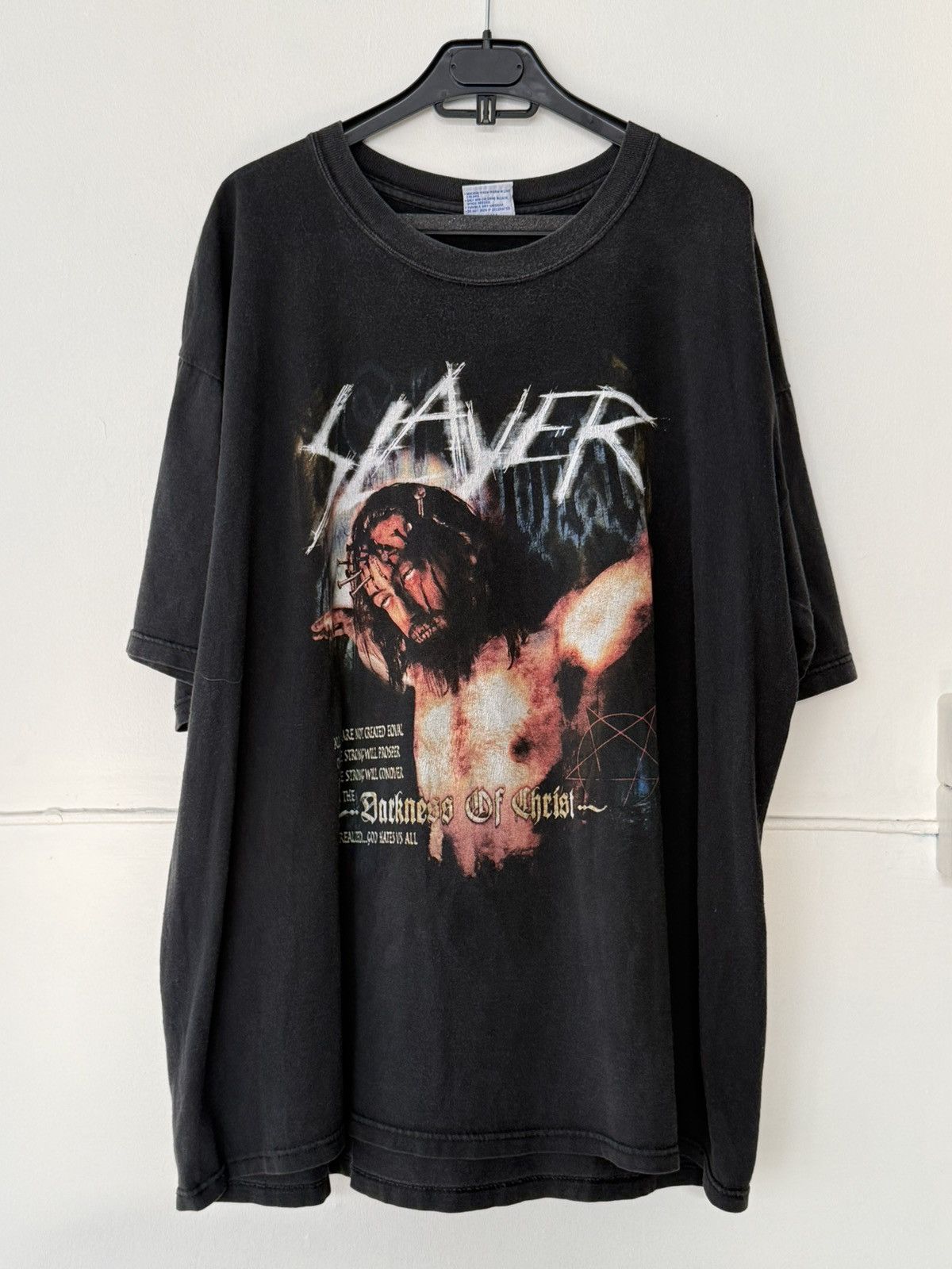 Vintage Vintage Slayer "God Hates Us All" Tour Tee (XXL) Size US XXL / EU 58 / 5 - 1 Thumbnail