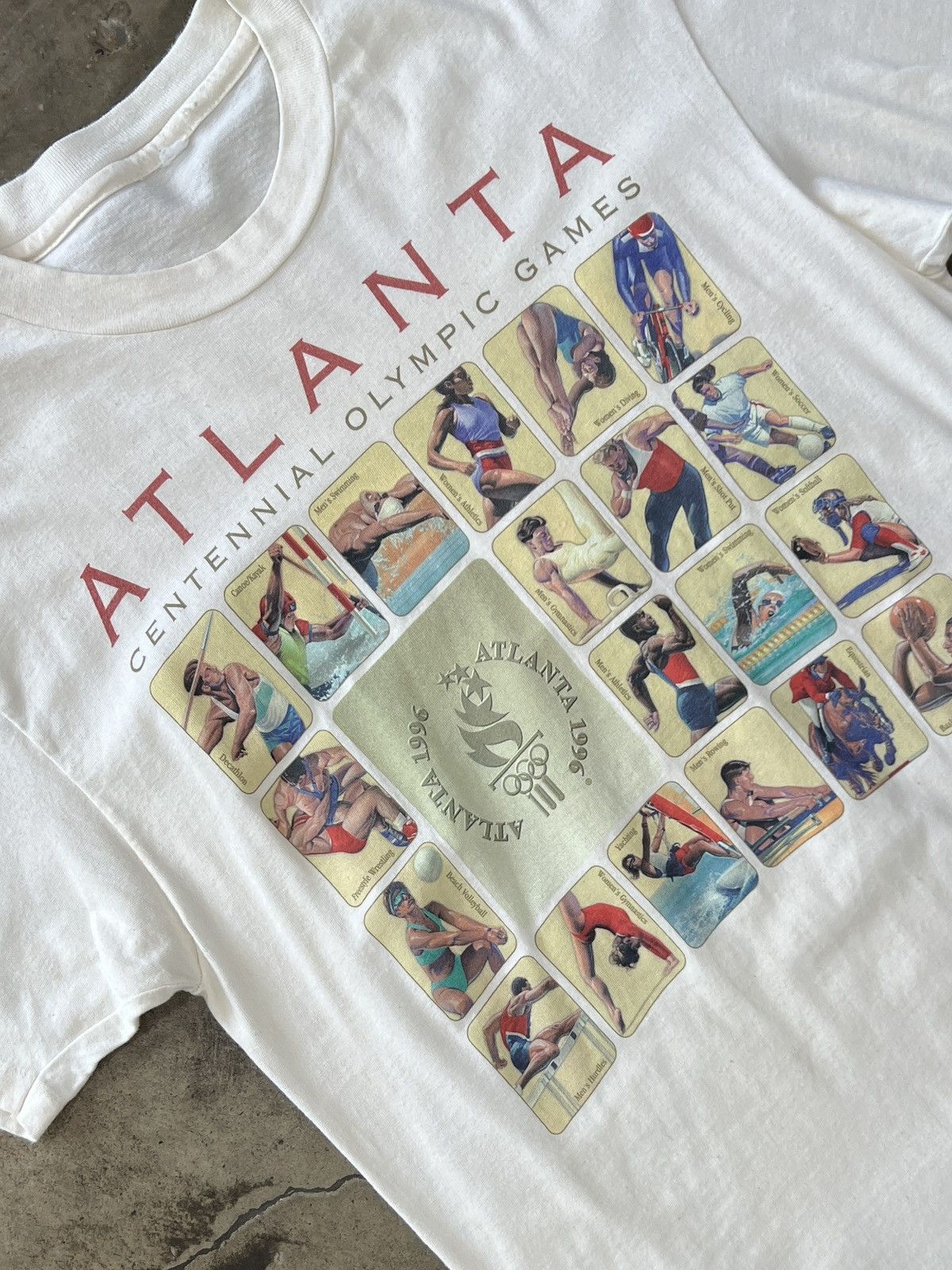 Vintage 1996 Atlanta Summer Olympic Games Single Stitch Tee