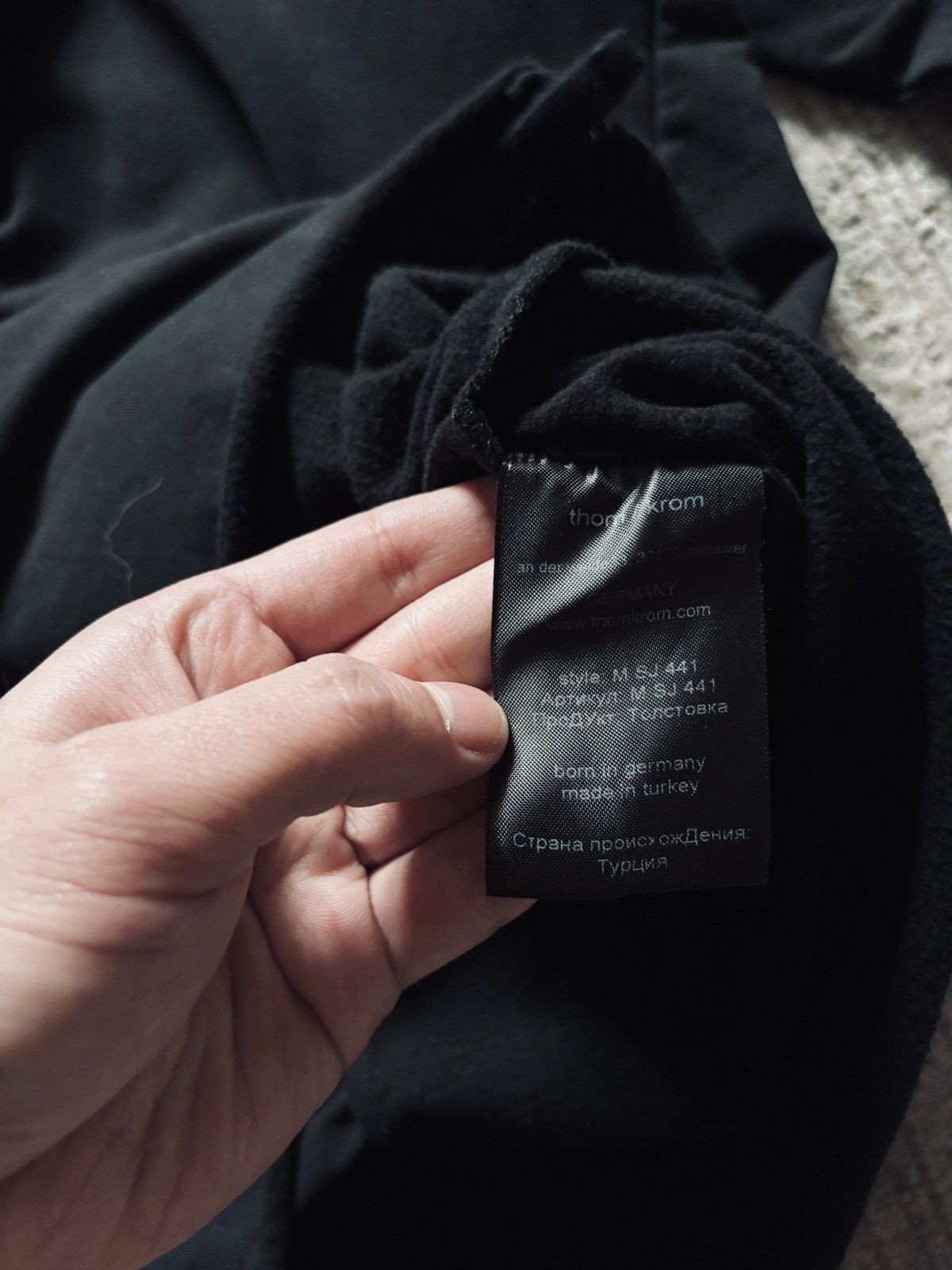 Thom Krom Thom Krom Asymemetric Avant-garde black zip up hoodie Size US L / EU 52-54 / 3 - 7 Thumbnail