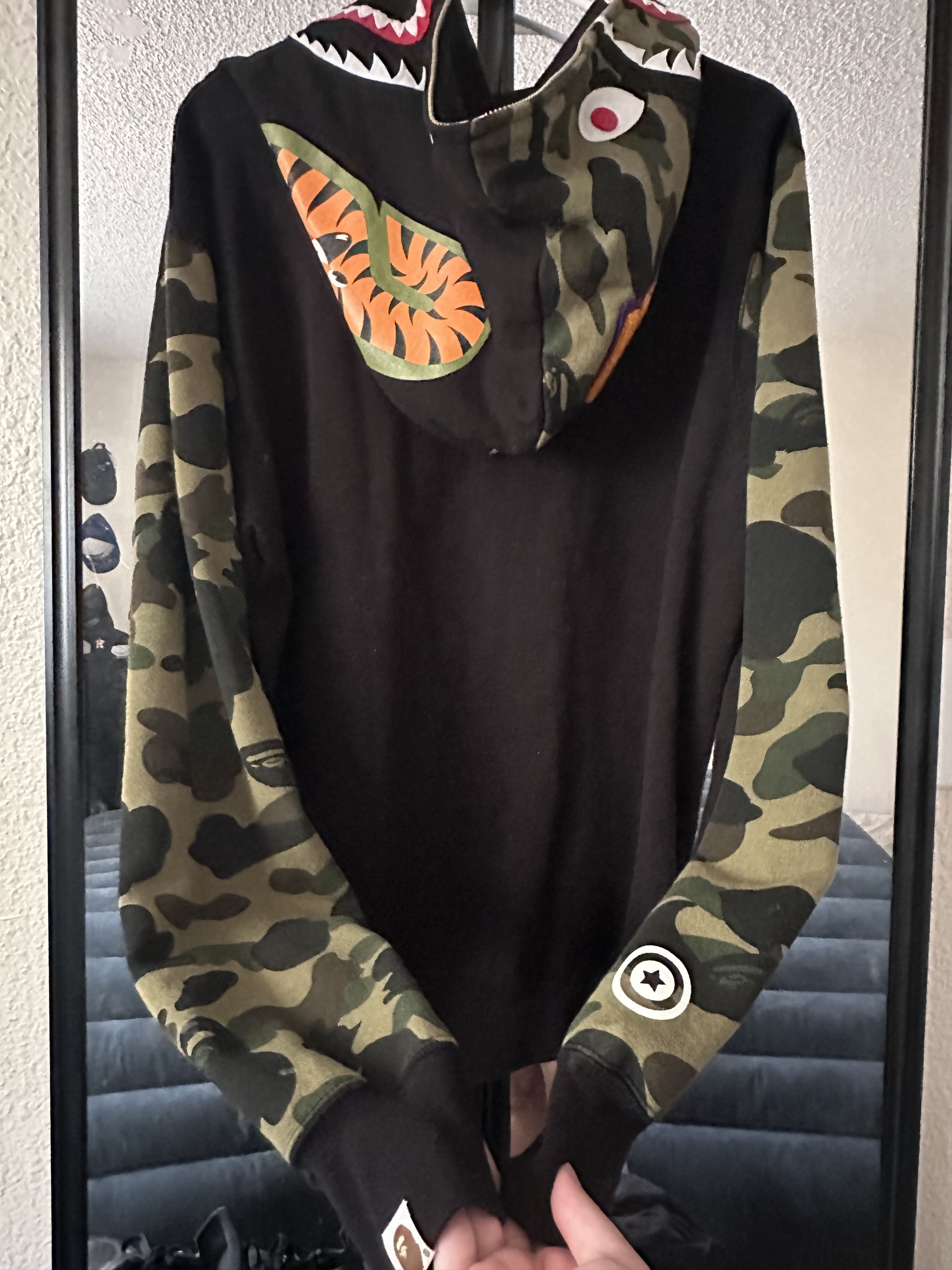 Bape 1st Camo Shark Full Zip Hoodie Size US XL / EU 56 / 4 - 3 Thumbnail