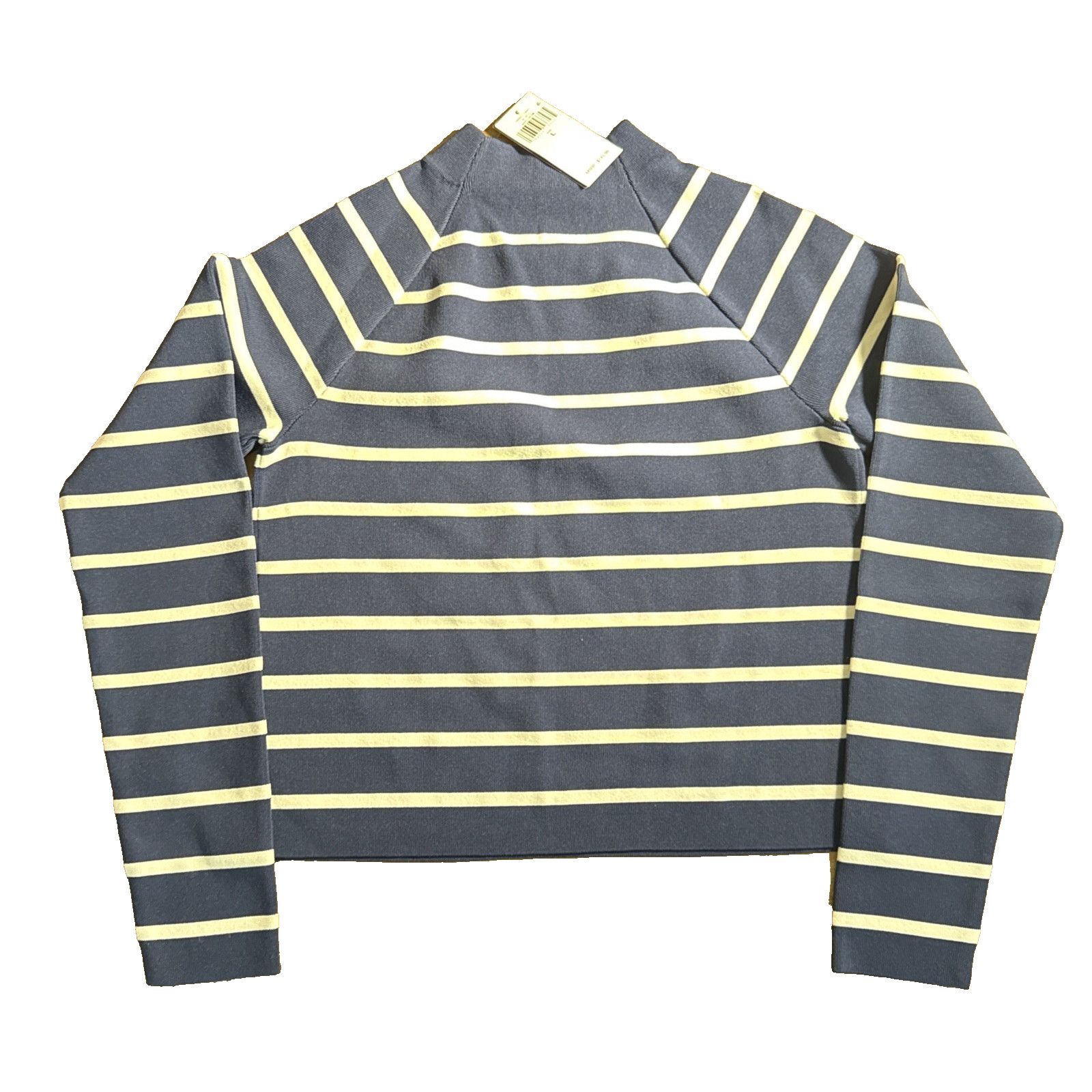 Lauren Ralph Lauren Lauren Ralph Lauren Striped Mock Neck Sweater Navy/White Size L / US 10 / IT 46 - 6 Thumbnail