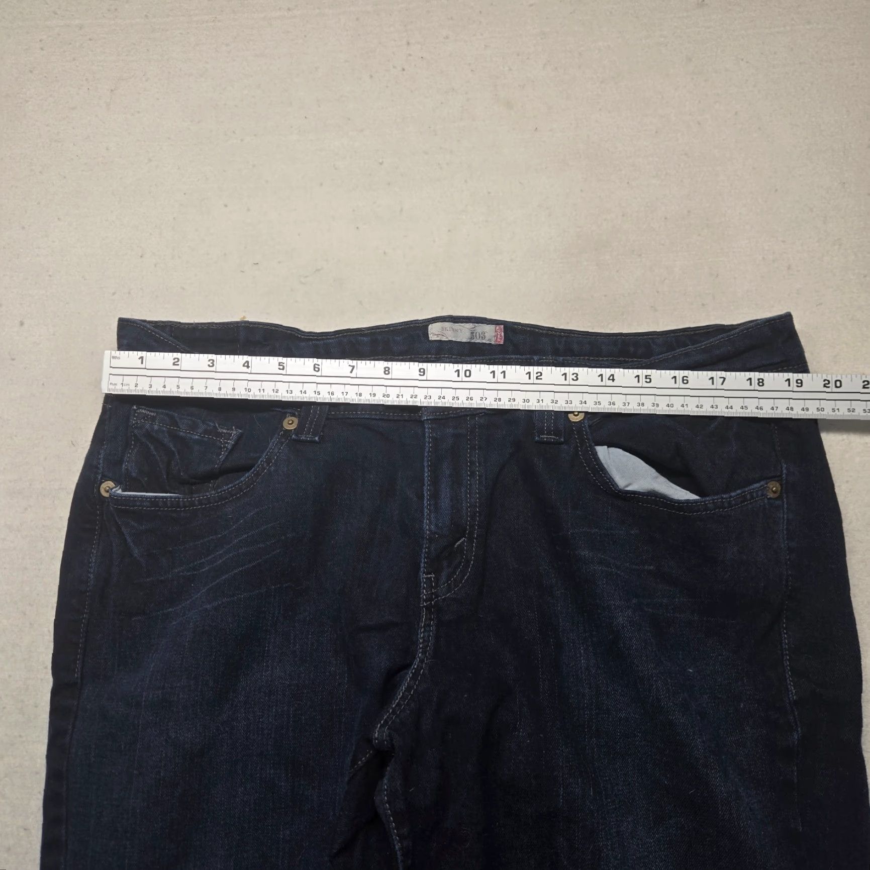 Levi's VINTAGE Levi's 503 Skinny Jeans Pants Women Plus Size 20 Black Denim Cotton 90s Size 42" / US 20 - 4 Thumbnail