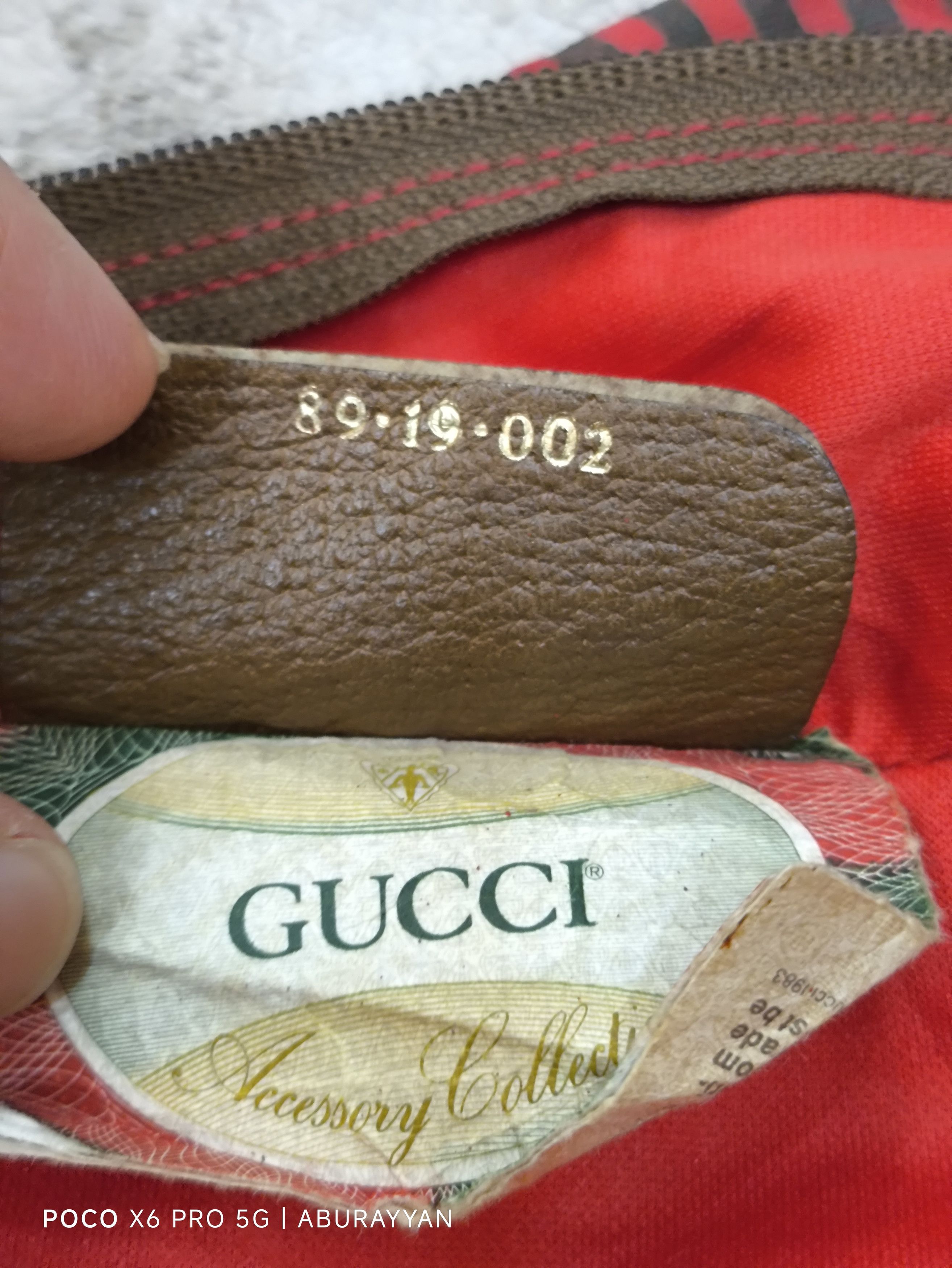 Gucci Gucci Vintage Green & Red Striped Vinyl Foldable Travel Bag Size ONE SIZE - 15 Thumbnail