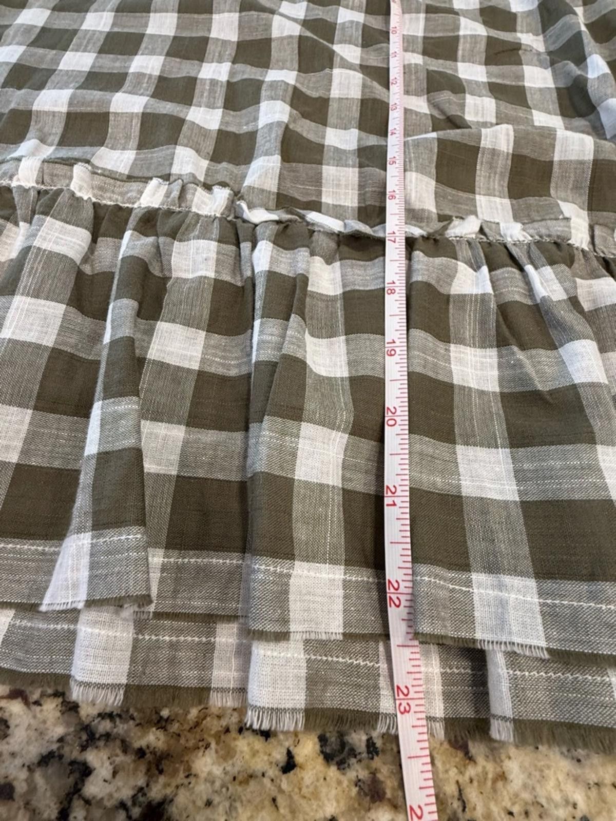 Other For the Republic brown white checkered ruffled tank top SZ M Size M / US 6-8 / IT 42-44 - 10 Thumbnail