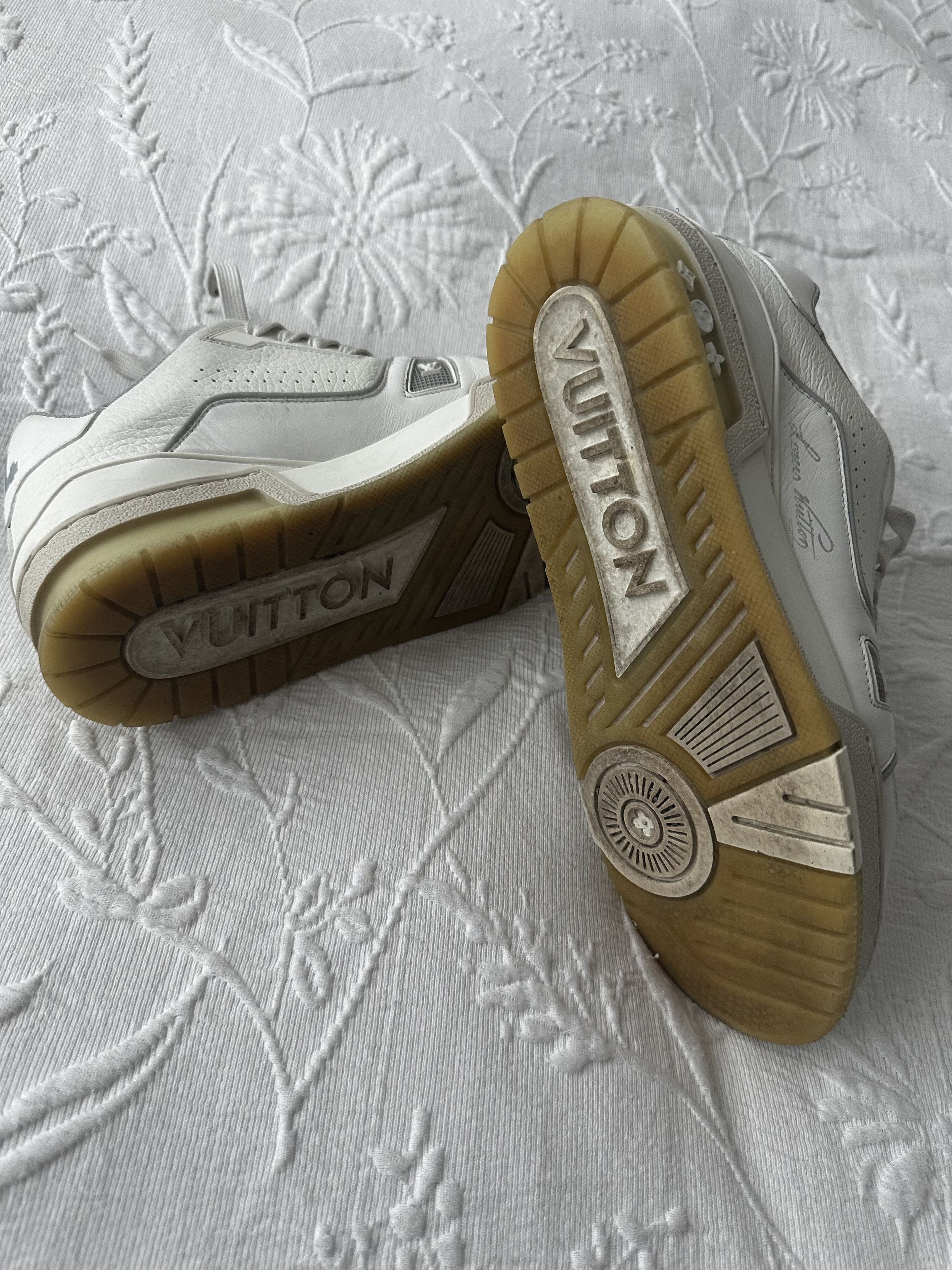Louis Vuitton × Virgil Abloh LV Trainer Sneakers Size US 7 / EU 40 - 6 Thumbnail