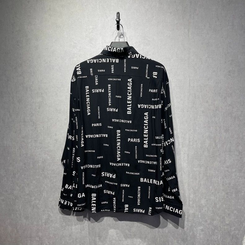 Balenciaga Balenciaga size 39 Logo full print long-sleeved shirt Size US XS / EU 42 / 0 - 2 Thumbnail