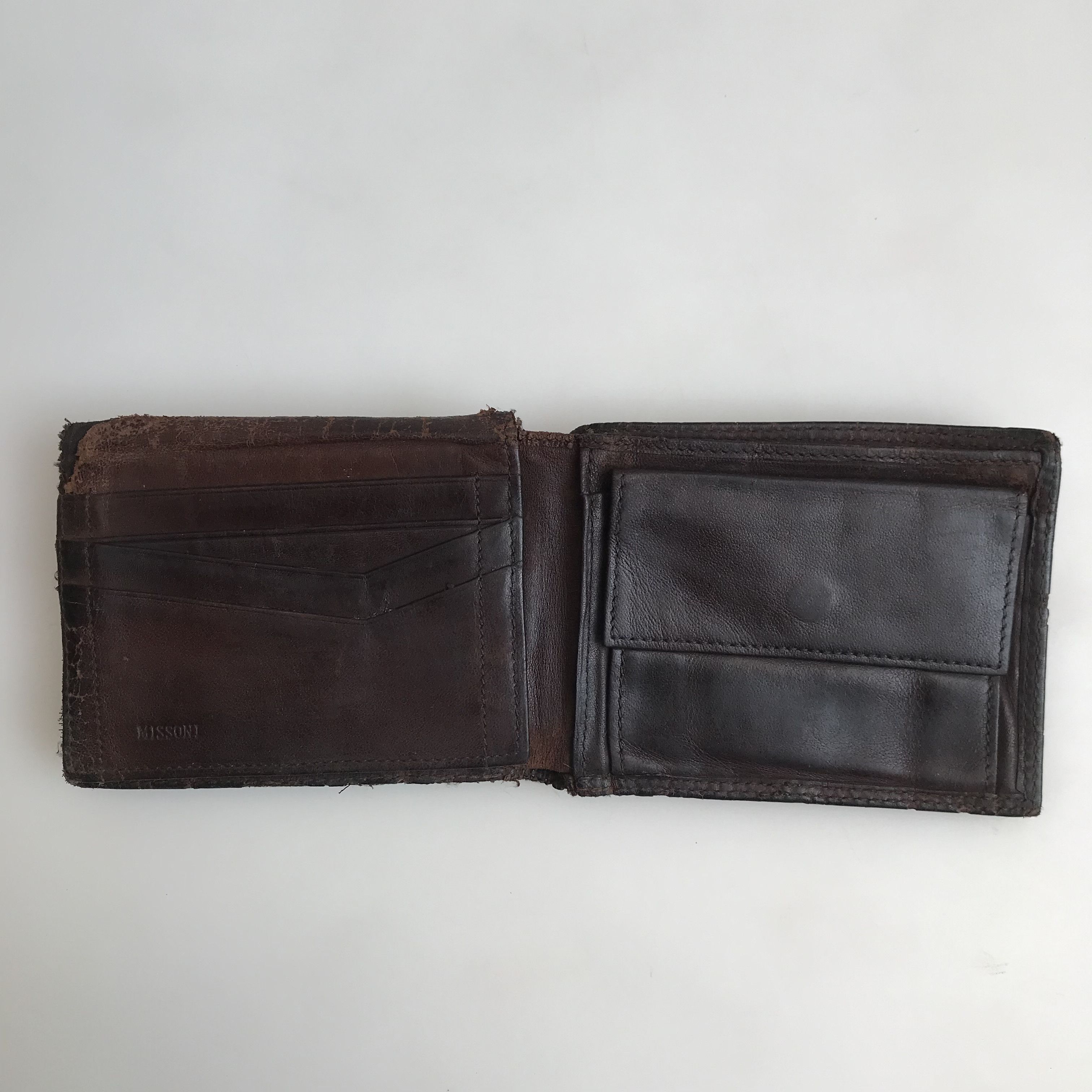 Missoni Vintage Missoni Italy Brown Wallet Purse bifold In Raw Size ONE SIZE - 3 Thumbnail