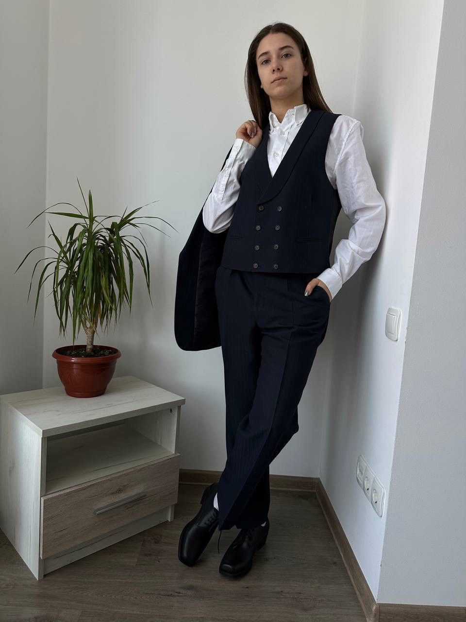 Japanese Brand × Vintage Vintage Japanese Striped Blue Blazer Pants Suit Colletti Size M / US 6-8 / IT 42-44 - 13 Thumbnail