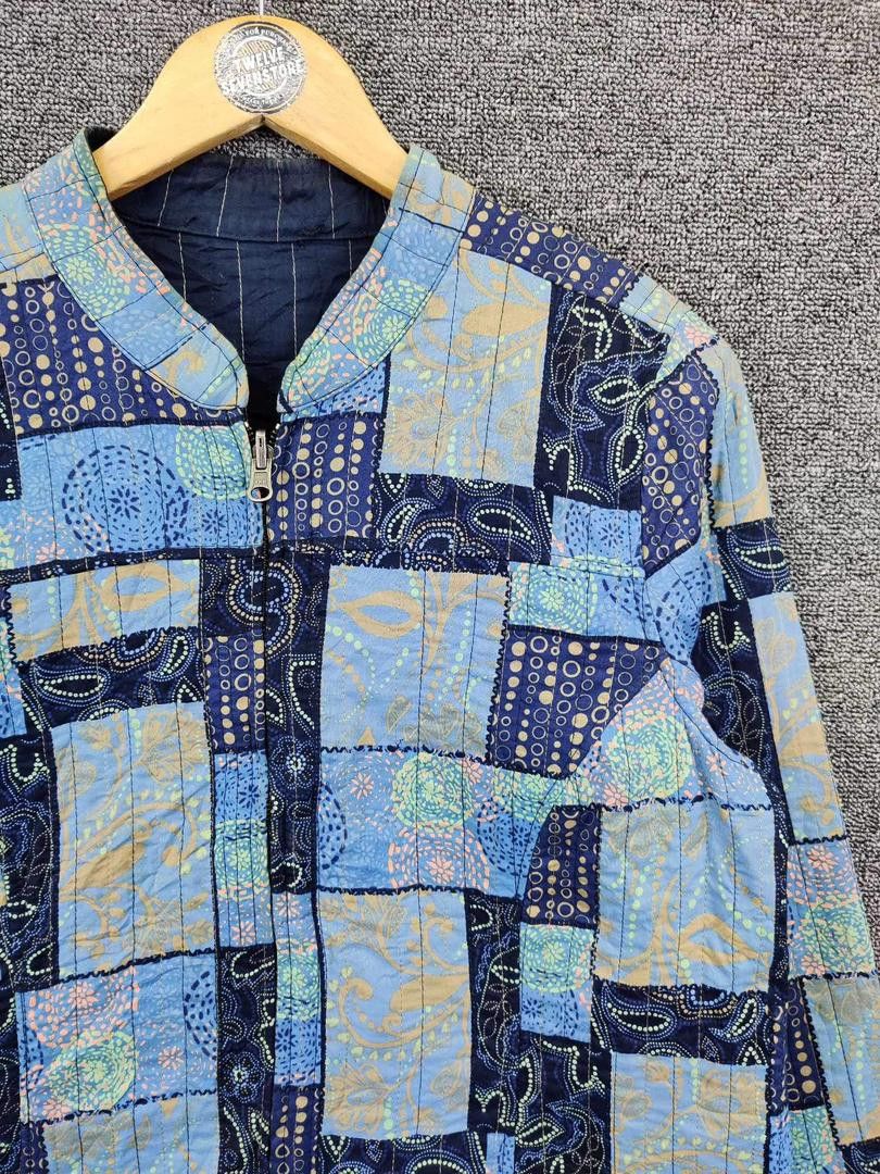 The Unbranded Brand Vintage Patchwork Quilted Reversible Jacket Like Kapital Size US M / EU 48-50 / 2 - 5 Thumbnail