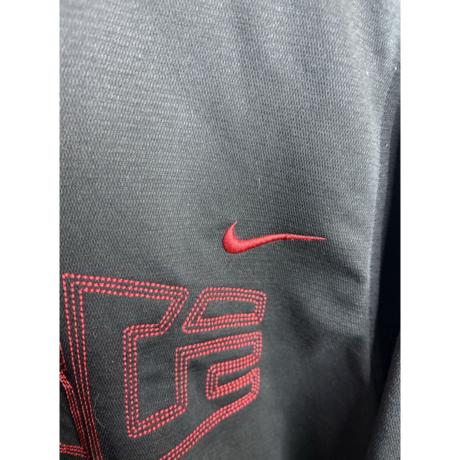 Nike Y2K Nike Force Hoodie Mens Size Medium Black Embroidered Striped Size US M / EU 48-50 / 2 - 4 Thumbnail